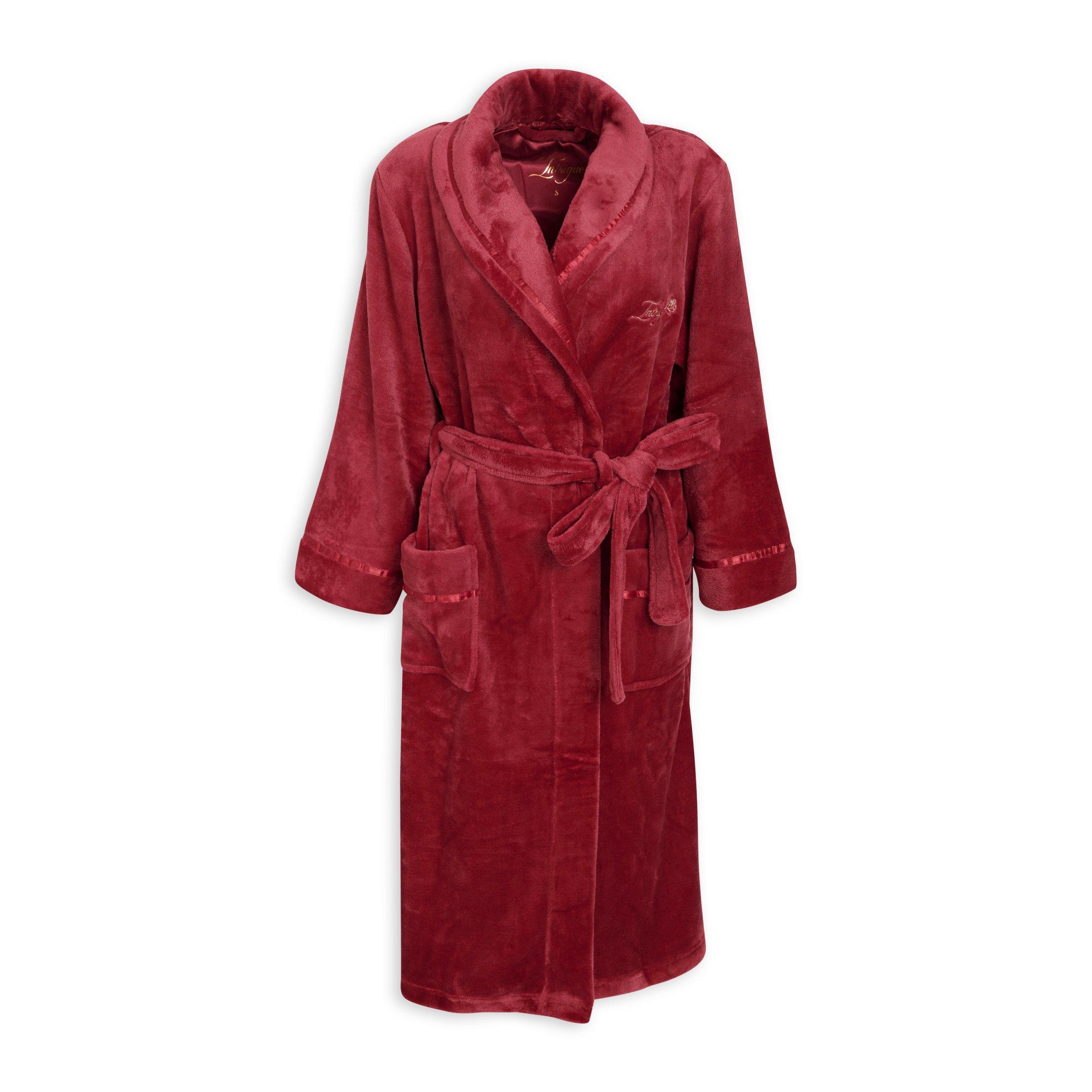 Red Shawl Plush Gown 3085631 Truworths