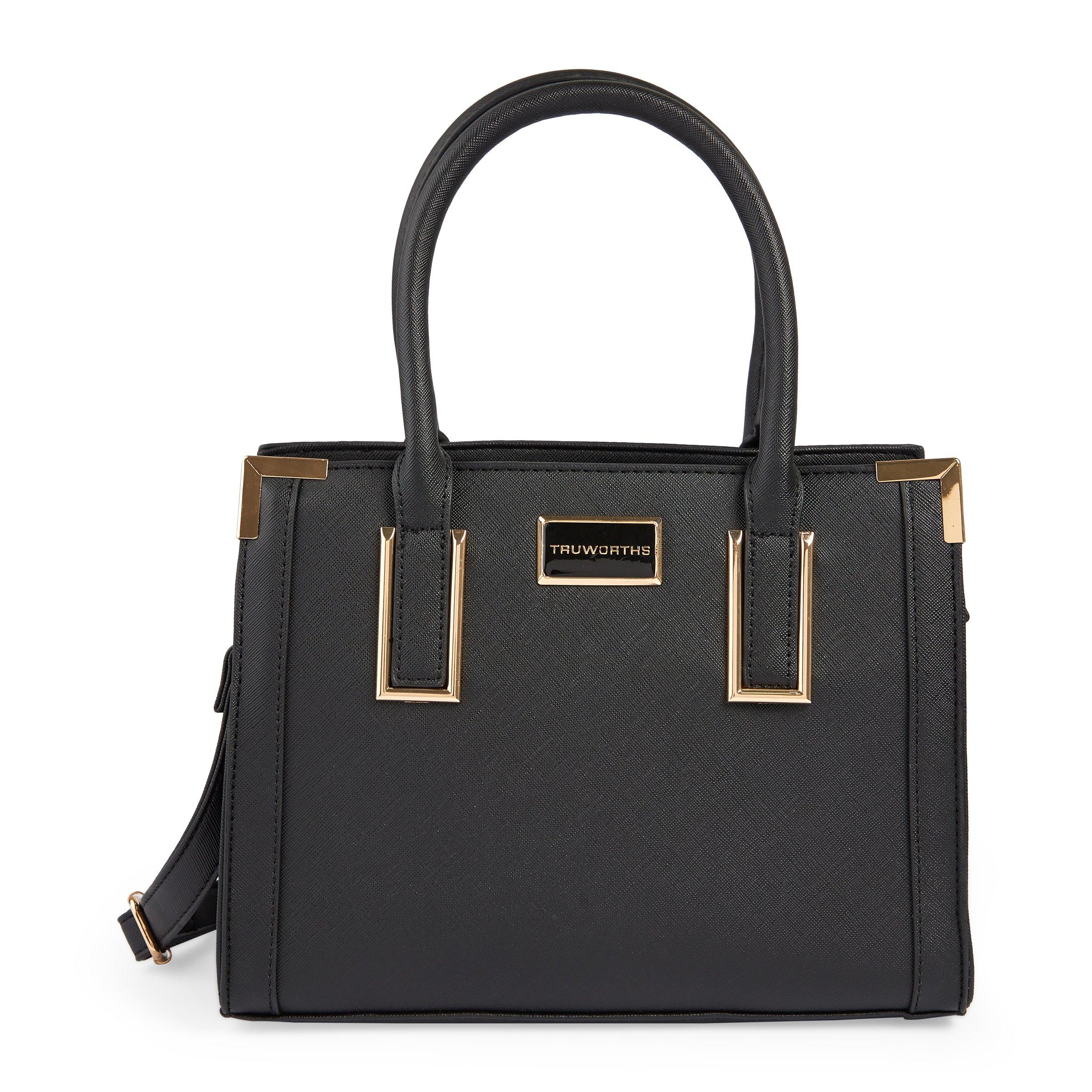 Black shopper tote clearance bag