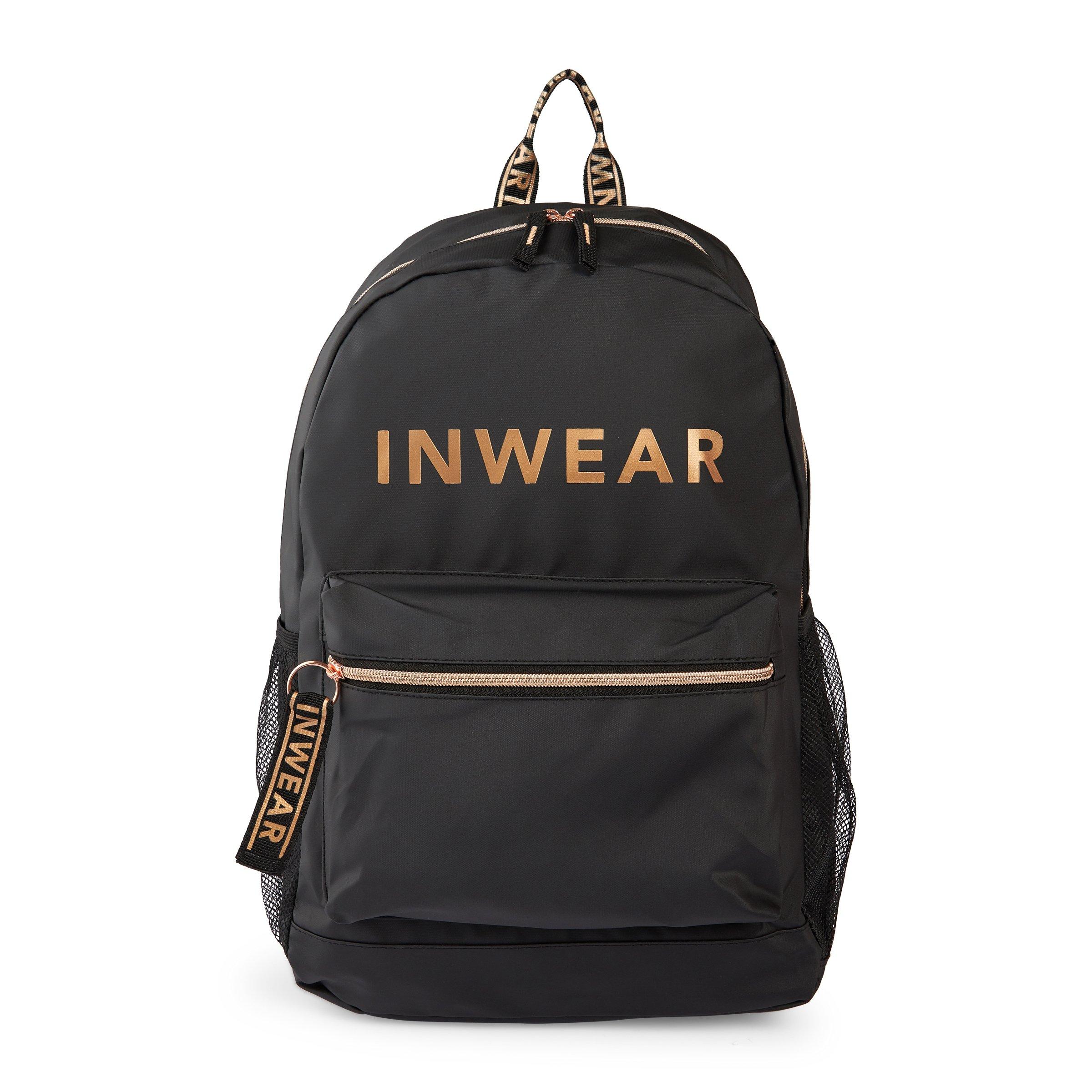 Black Branded Backpack 3085960 Inwear