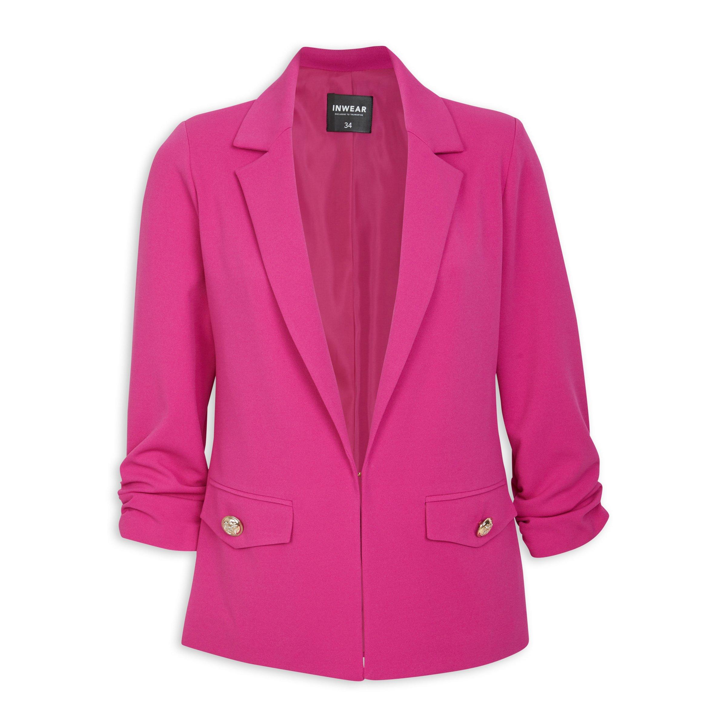 Hot pink outlet fitted blazer