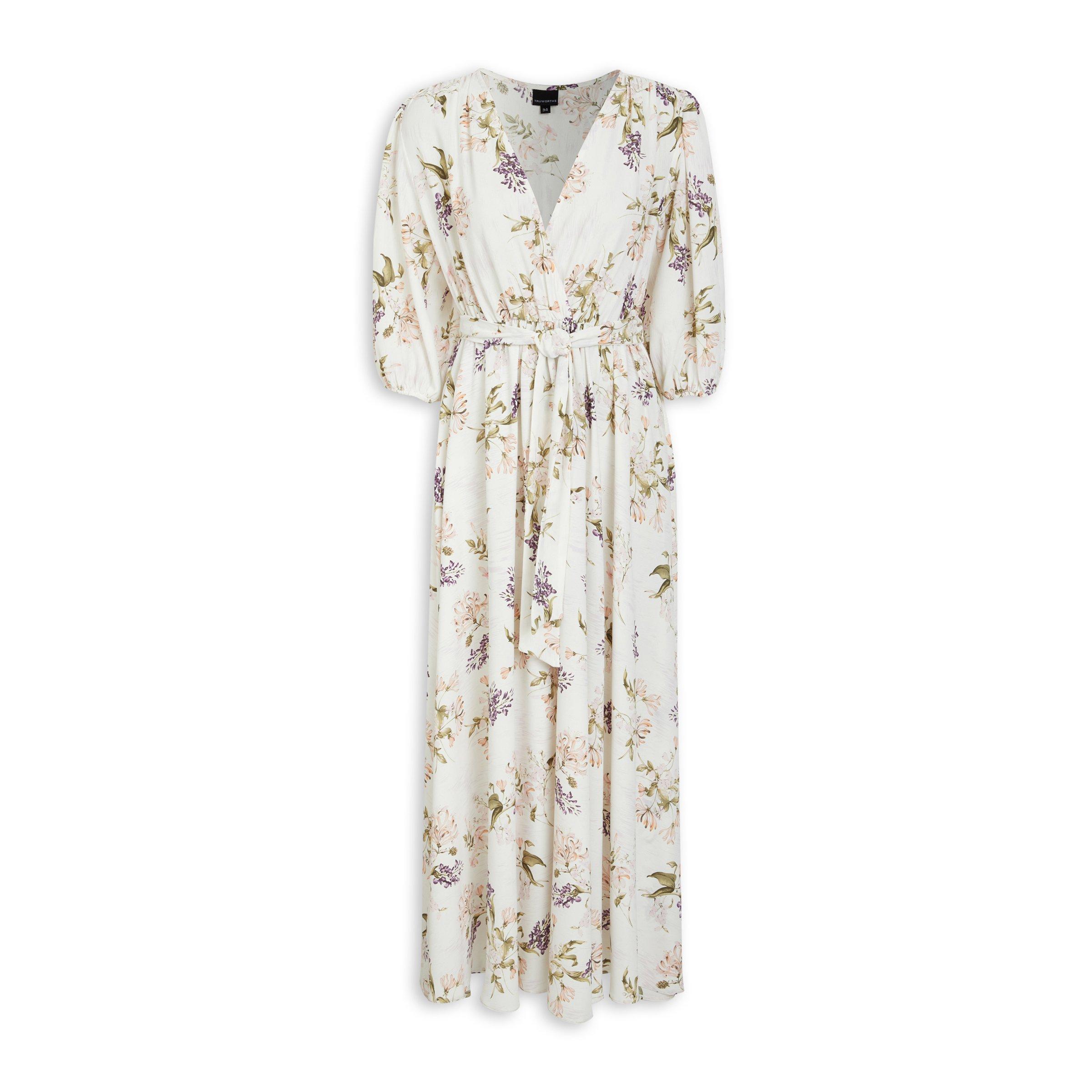 Floral Print Belted Dress 3086637 Truworths