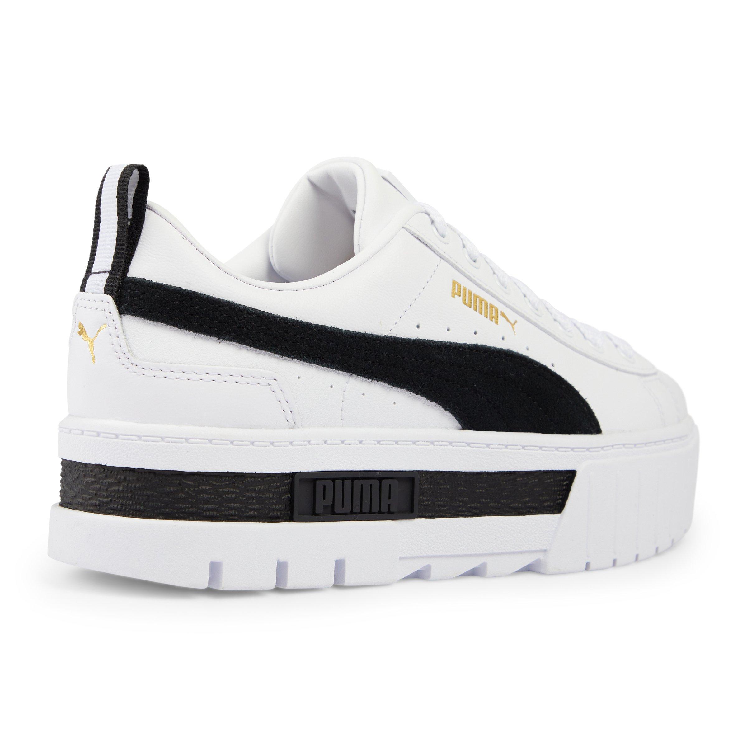 Puma blanche shop grosse semelle