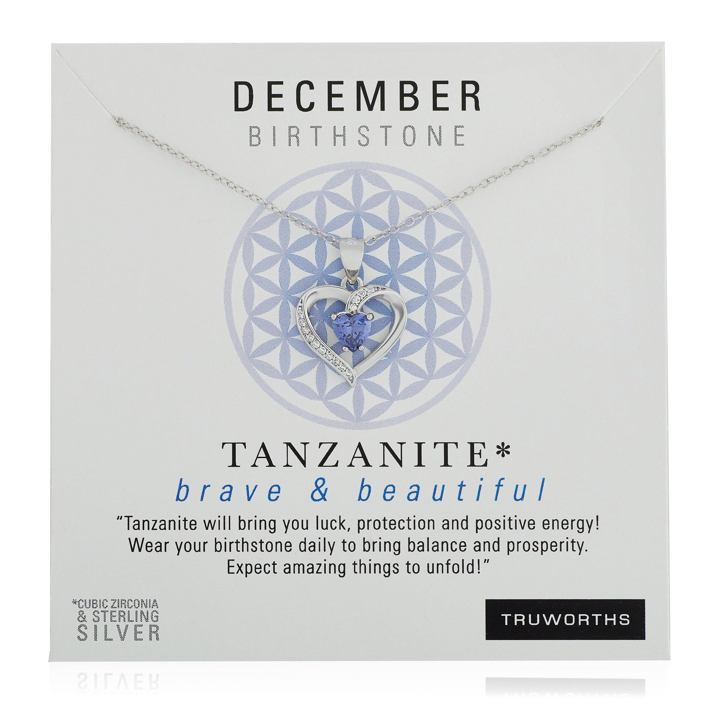 December birthstone deals heart necklace