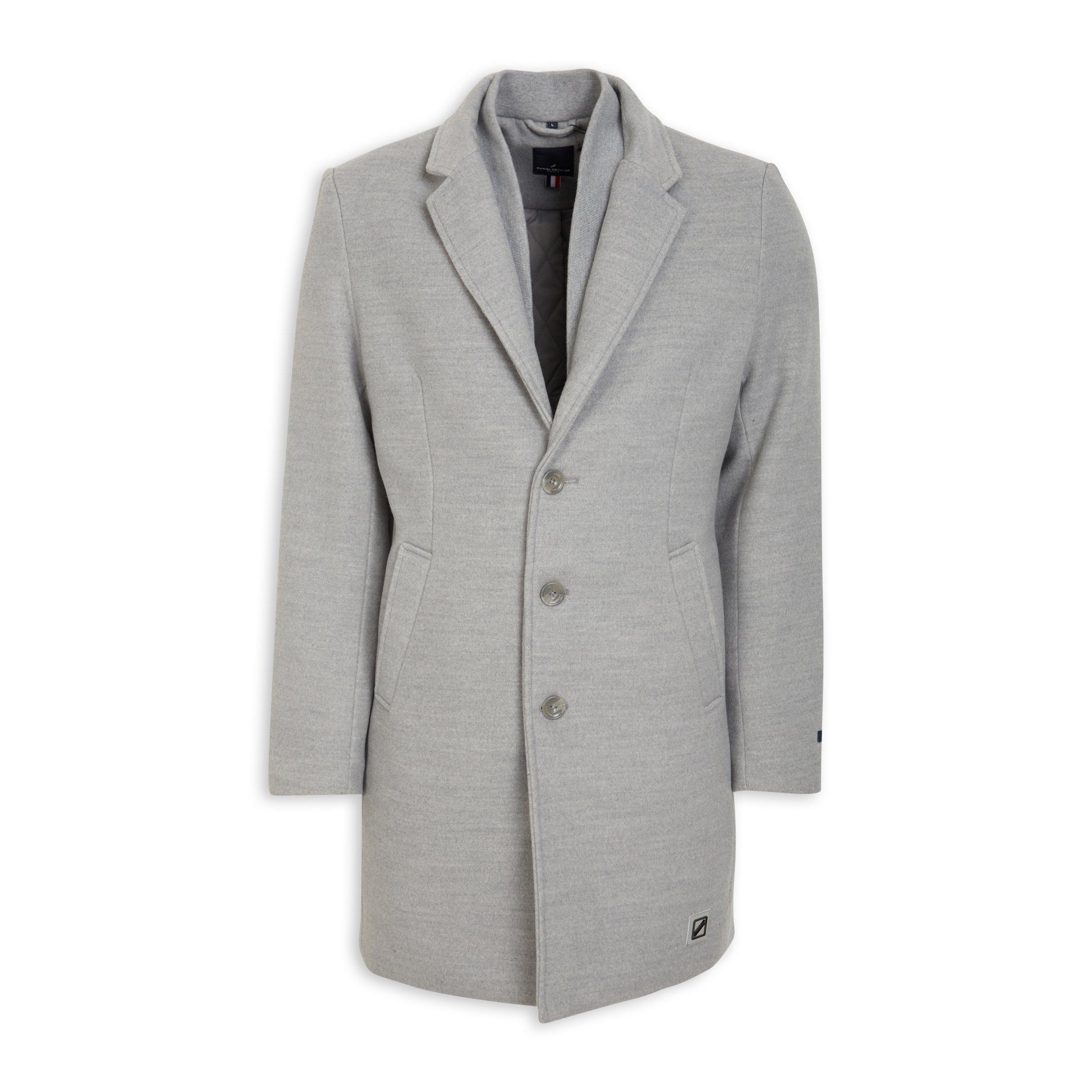 Pale grey hotsell wool coat