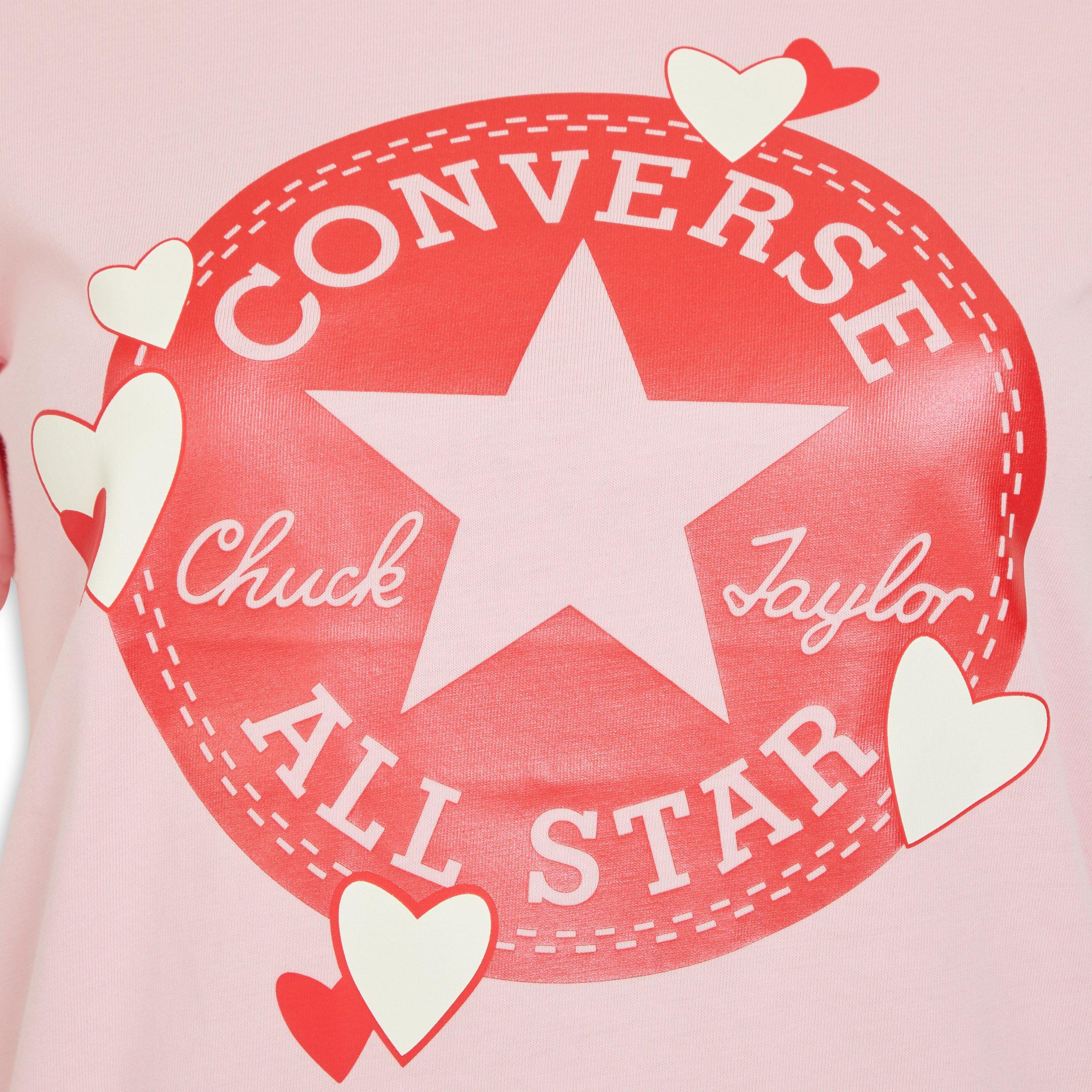 Converse t shirt on sale heart