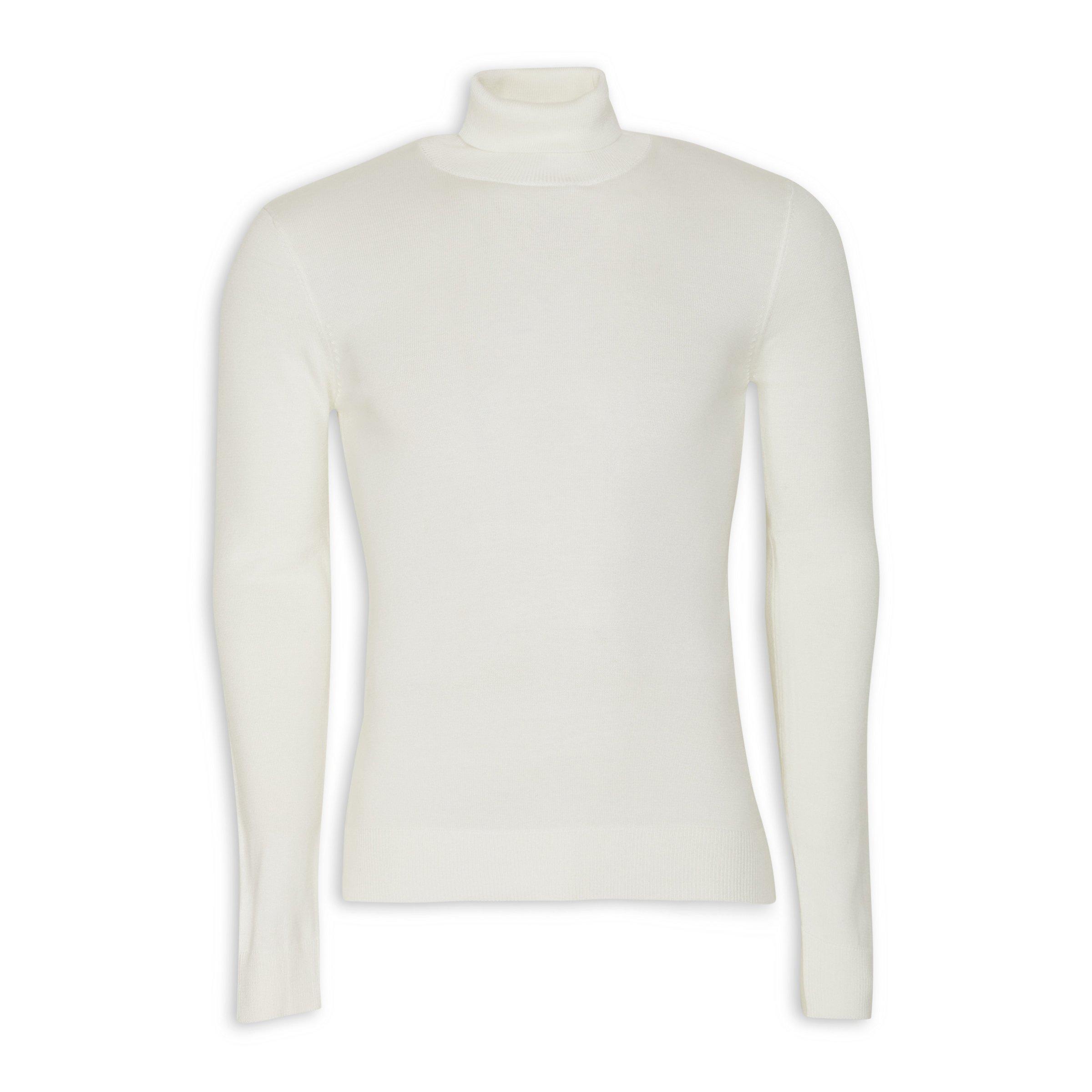 Off white polo neck hot sale