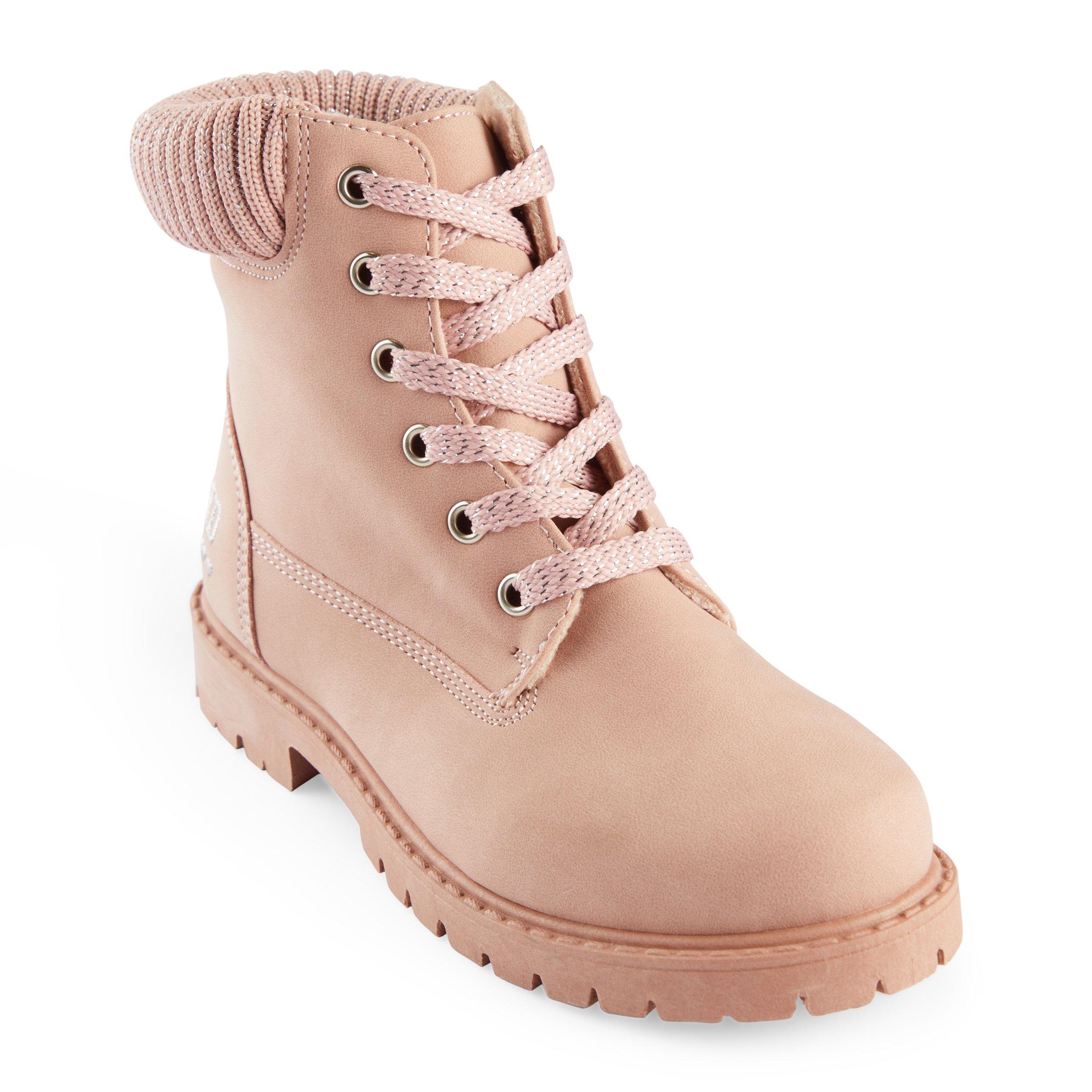 Pink military outlet boots