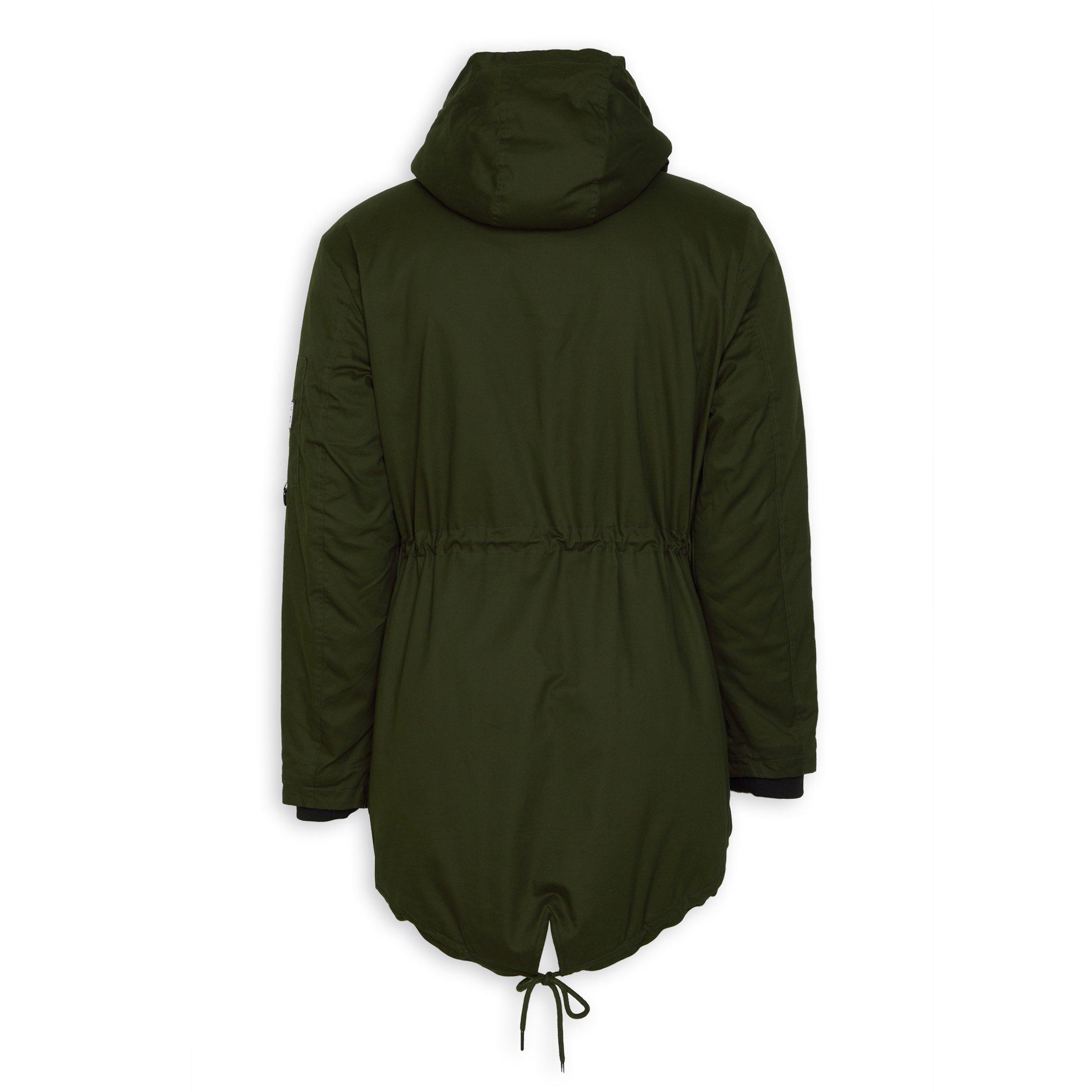 Green cheap hooded parka