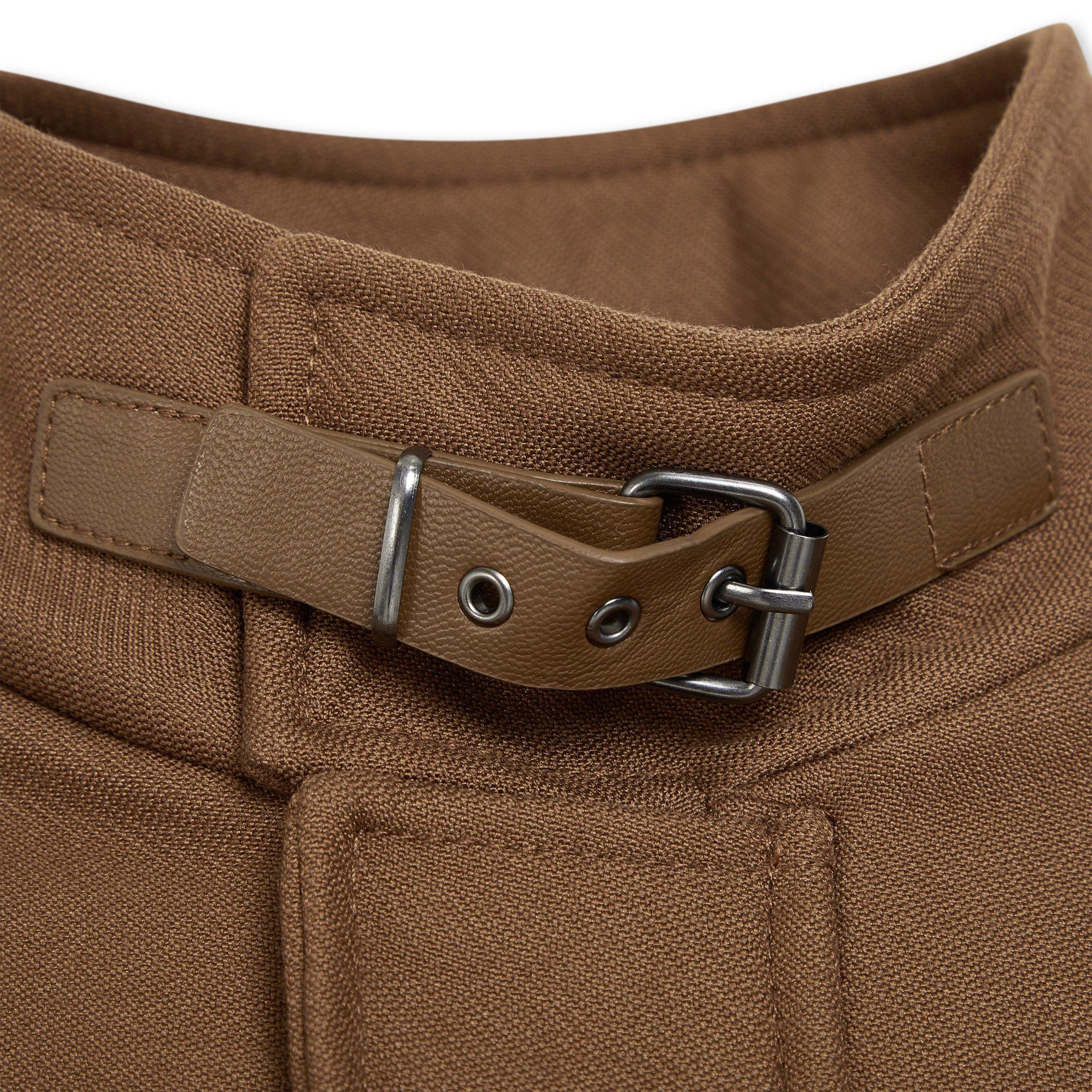 Camel funnel neck clearance coat