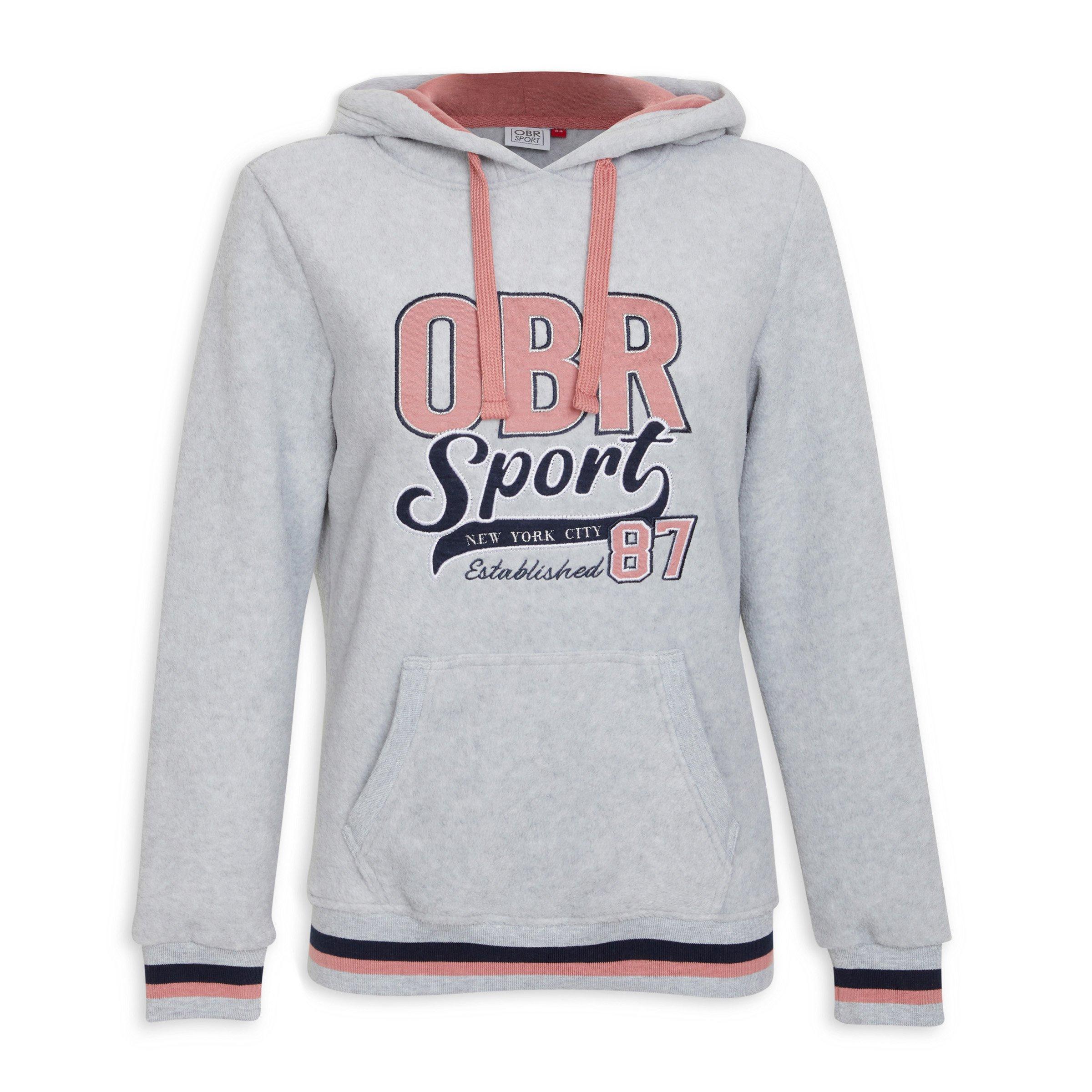 Branded on sale grey hoodie