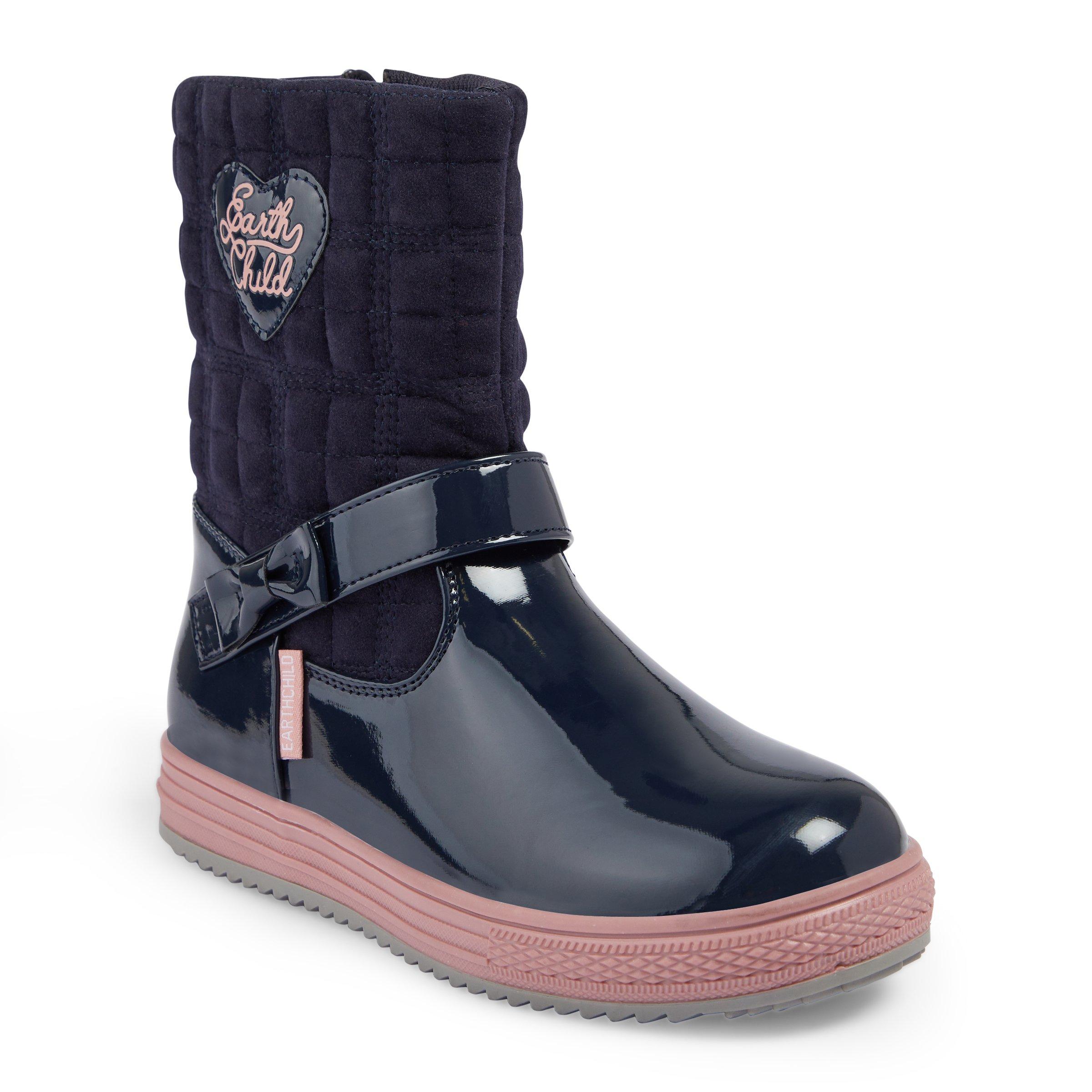 Girls deals navy boots