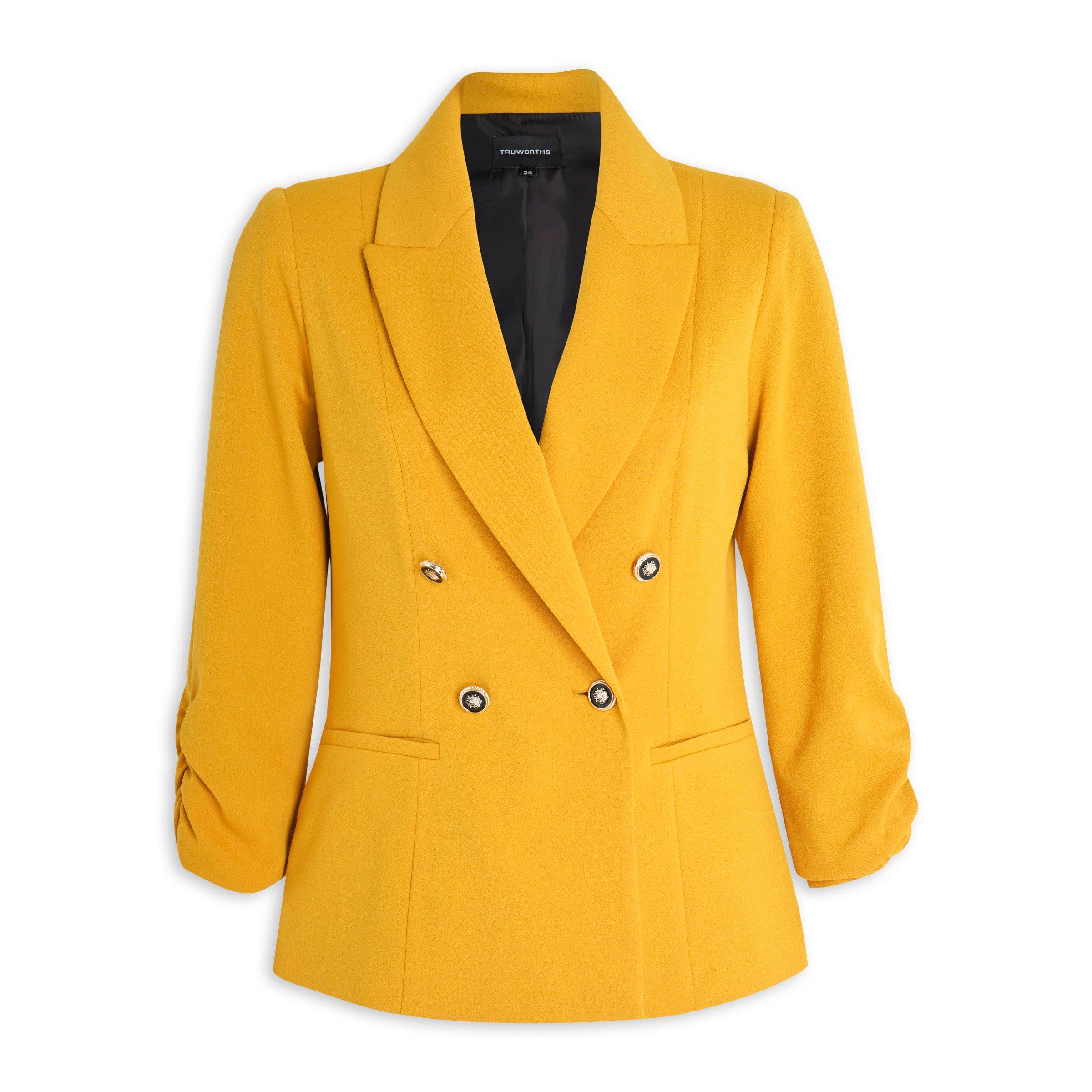 Topshop on sale mustard blazer