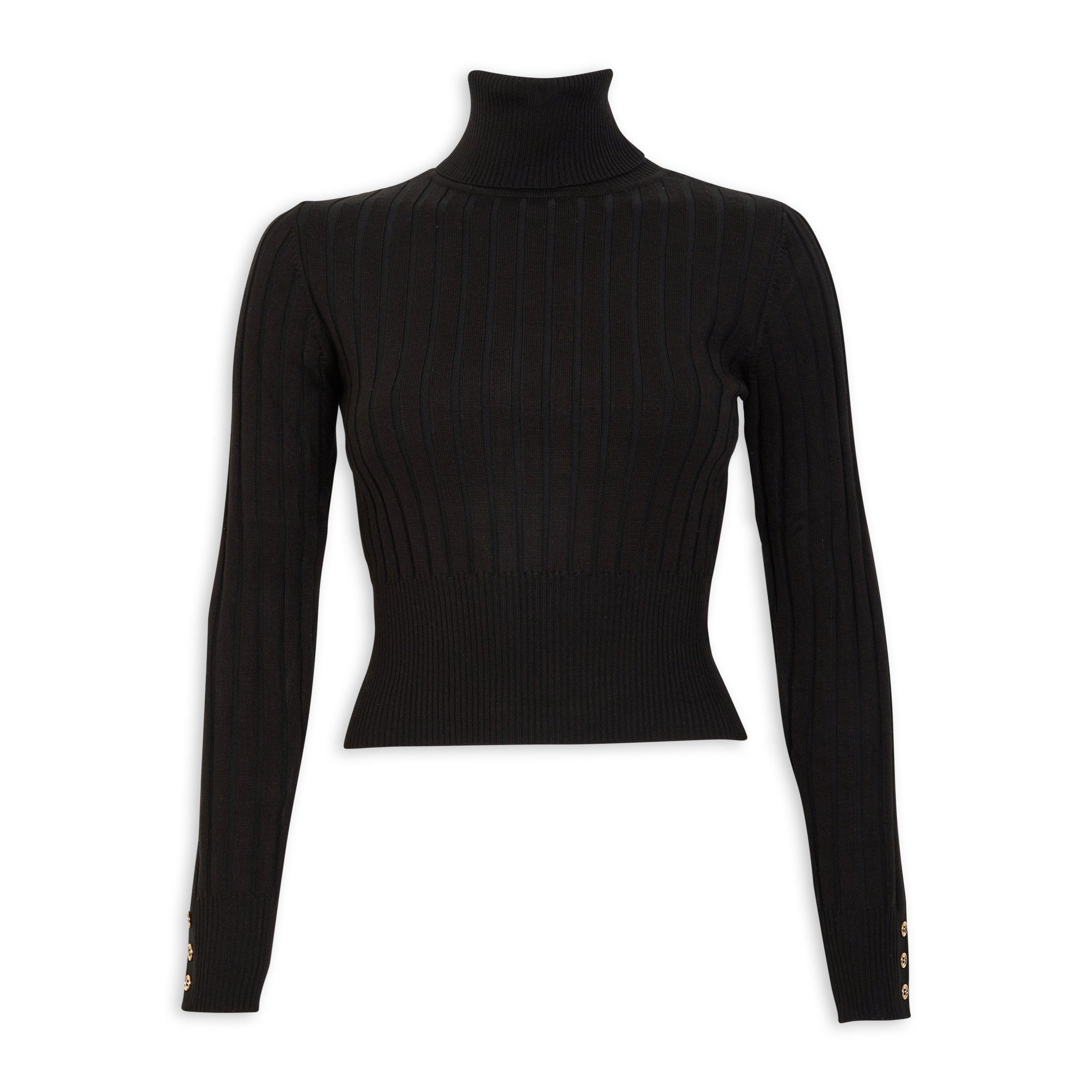 Black Cropped Polo Neck 3089312 Inwear