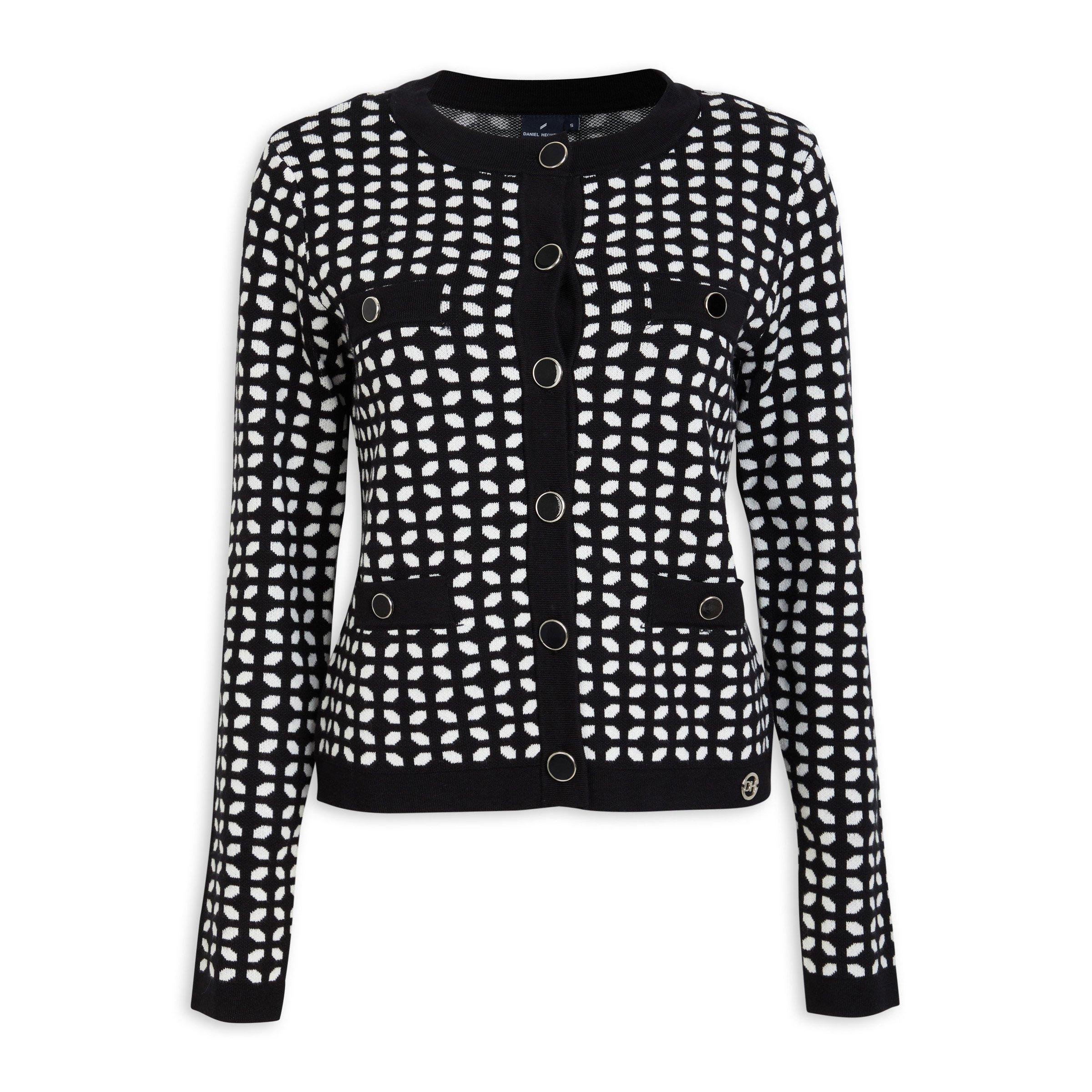 Black White Cardigan 3089667 Daniel Hechter