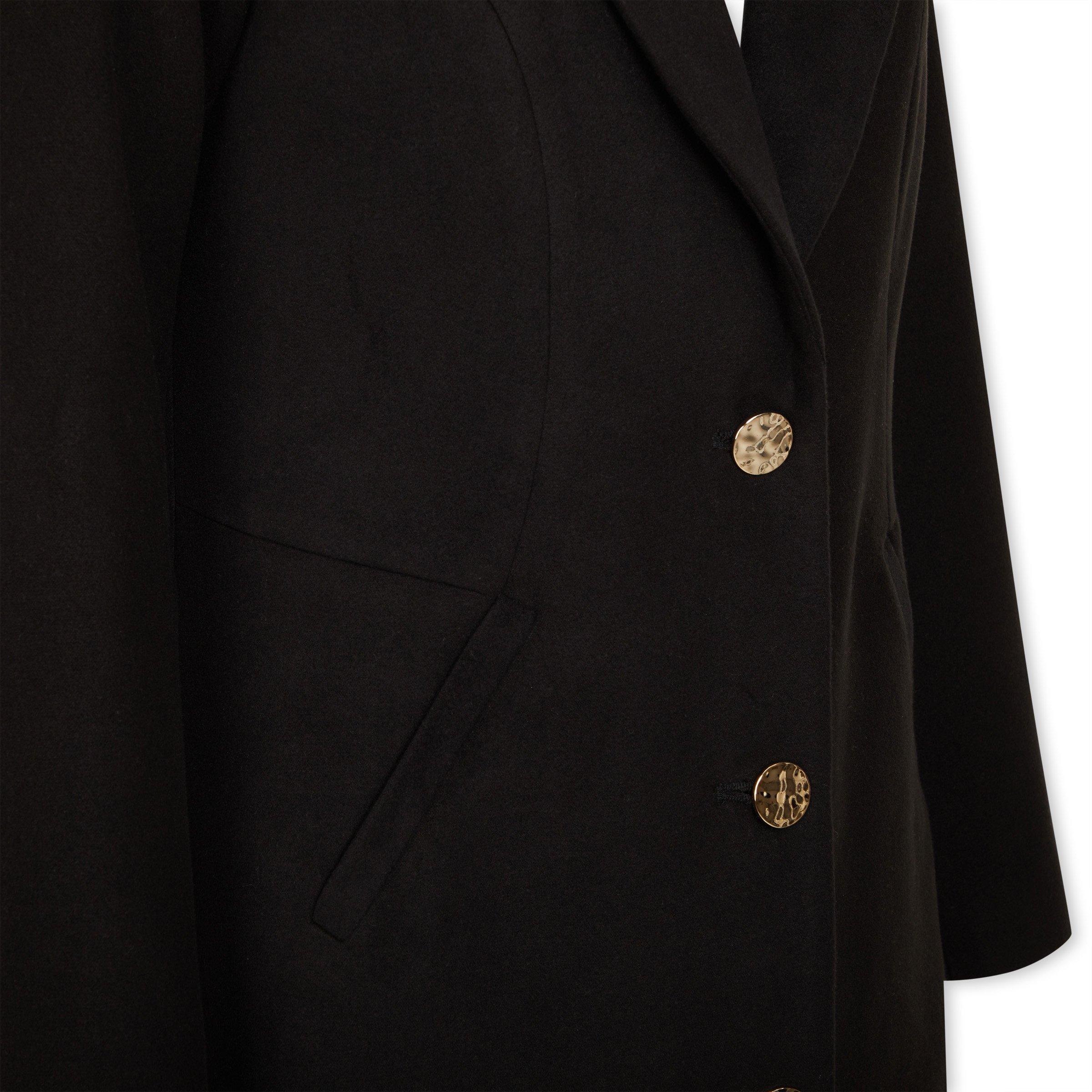 Black melton outlet coat