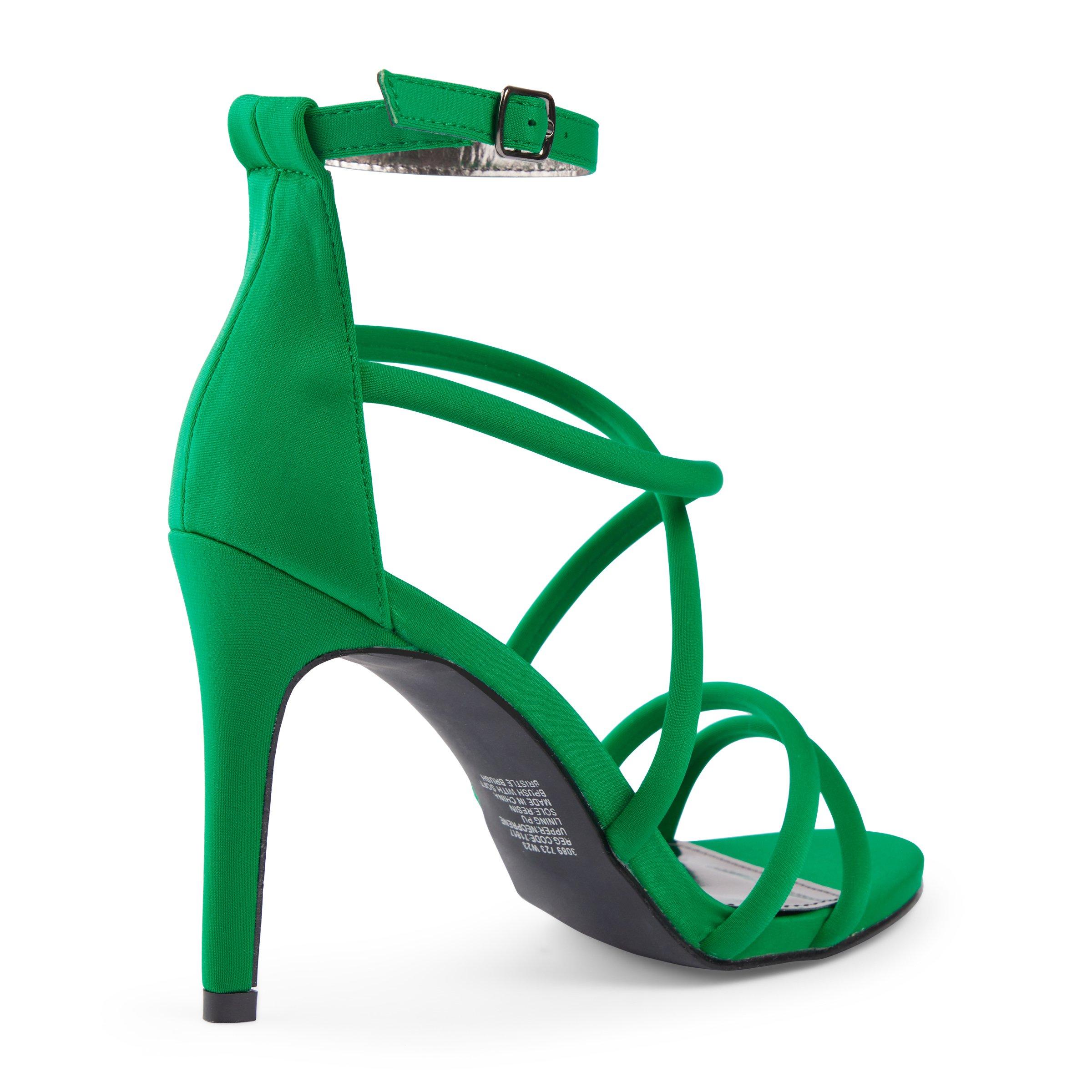 Green sandals outlet heels