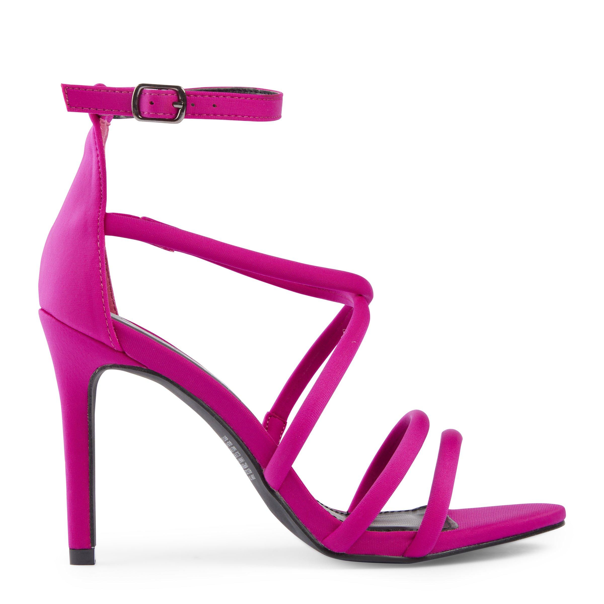 Women Crossover Strap Stiletto Heeled Sandals Fashion Pink Ankle Strap  Sandals Ankle Strap Sandals (Color : Pink, Size : EUR36) : :  Clothing, Shoes & Accessories