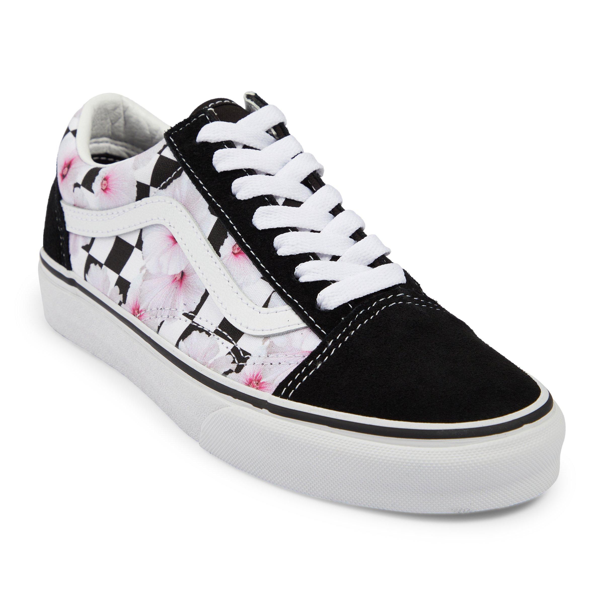 Vans Old Skool Shoes Wmn (hibiscus checkerboard black)