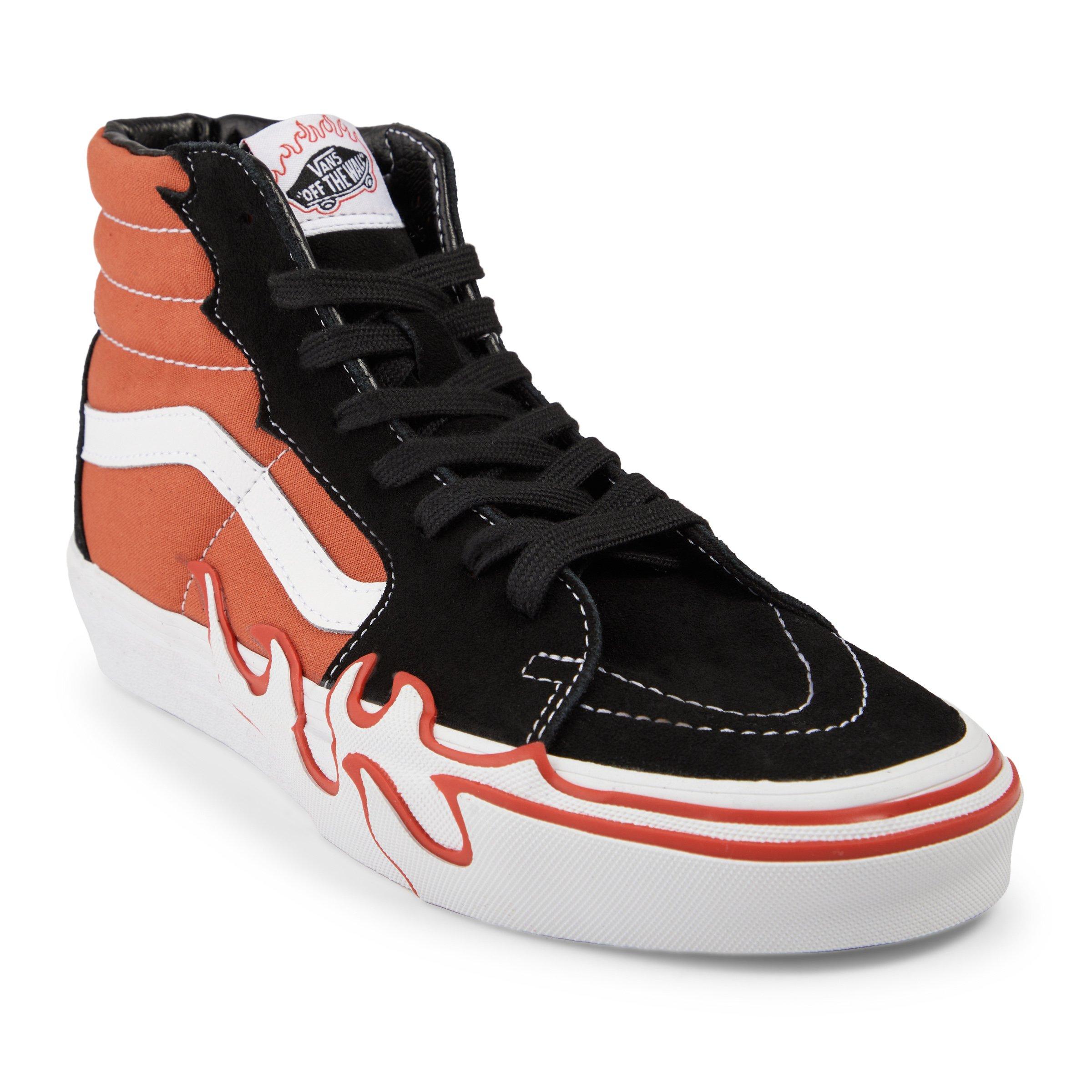 Flame vans high on sale tops