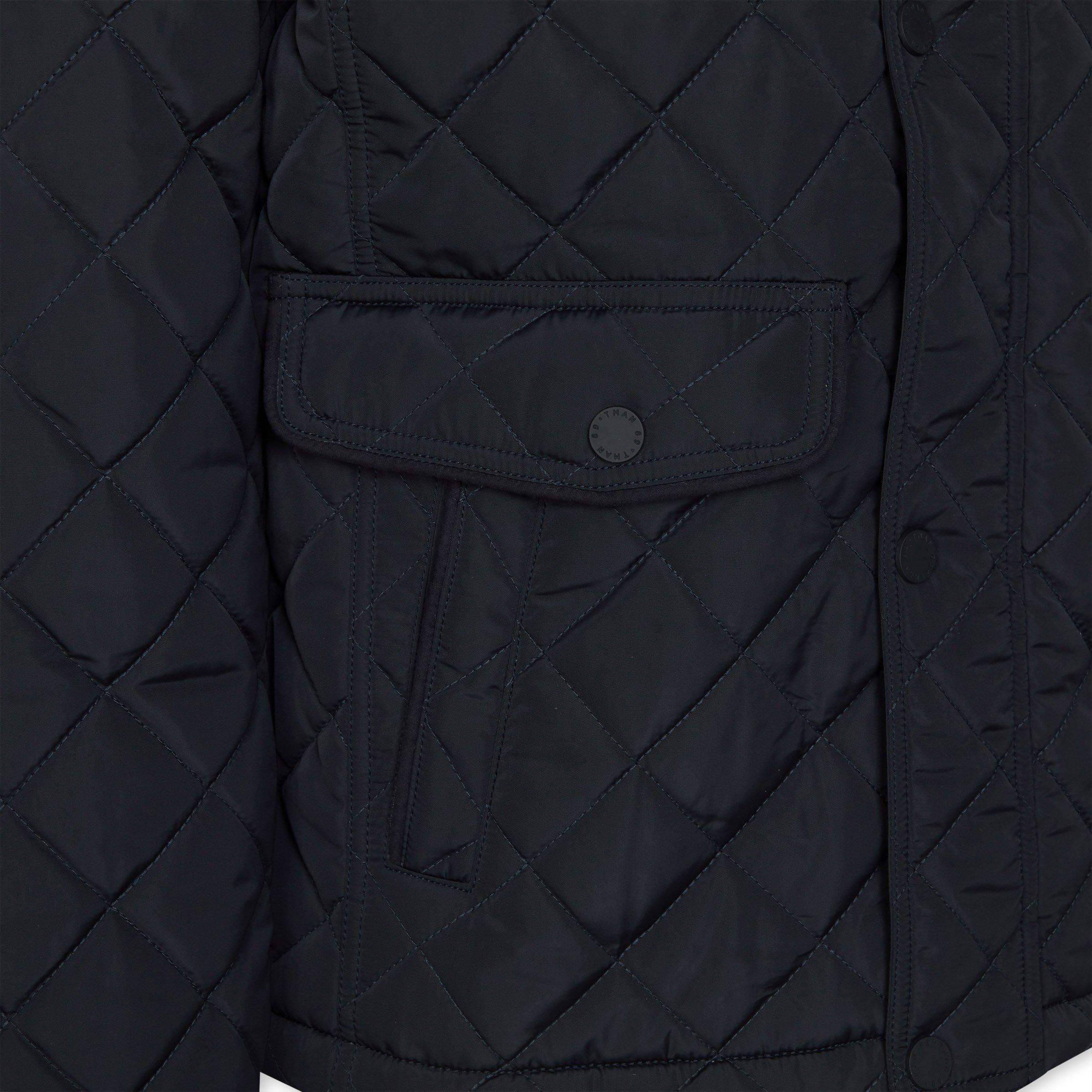 Barbour sailboat top quilted jacket navy