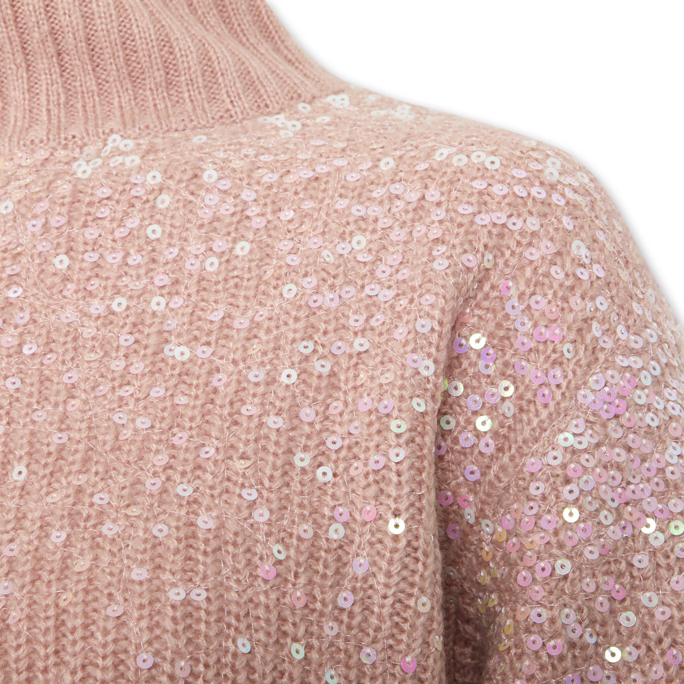 Pink 2025 sequin sweater