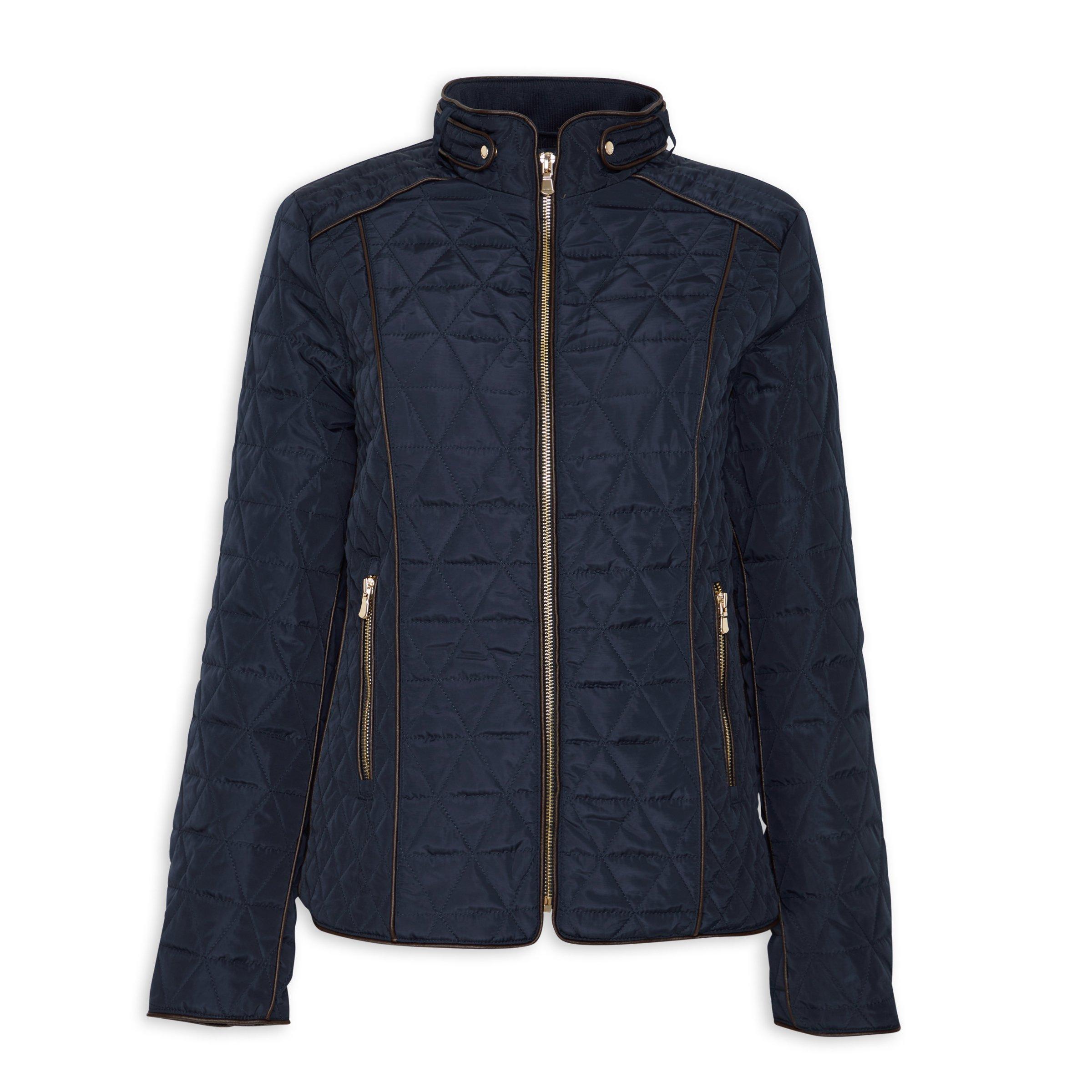 Navy Quilted Puffer Jacket