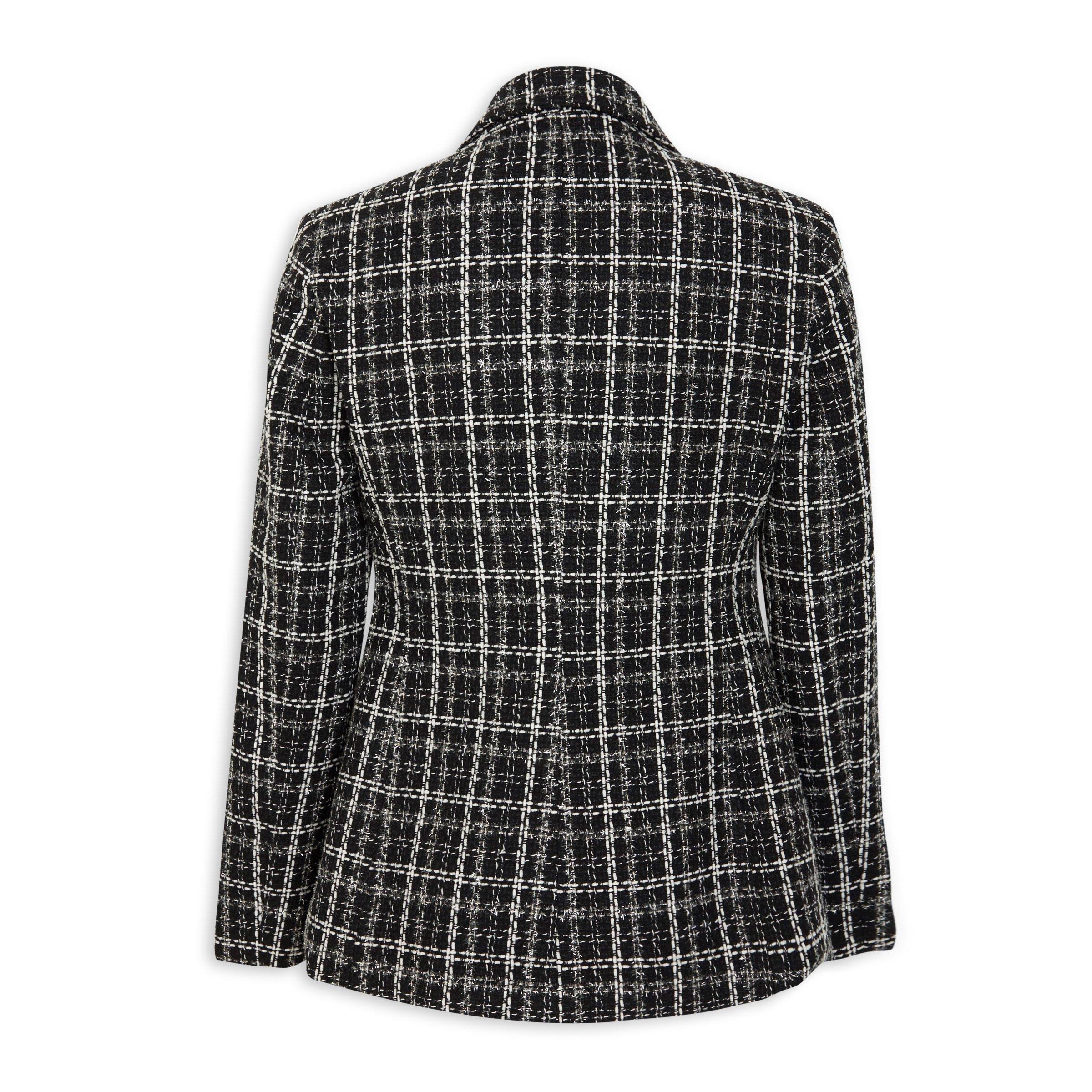 Black check blazer on sale womens