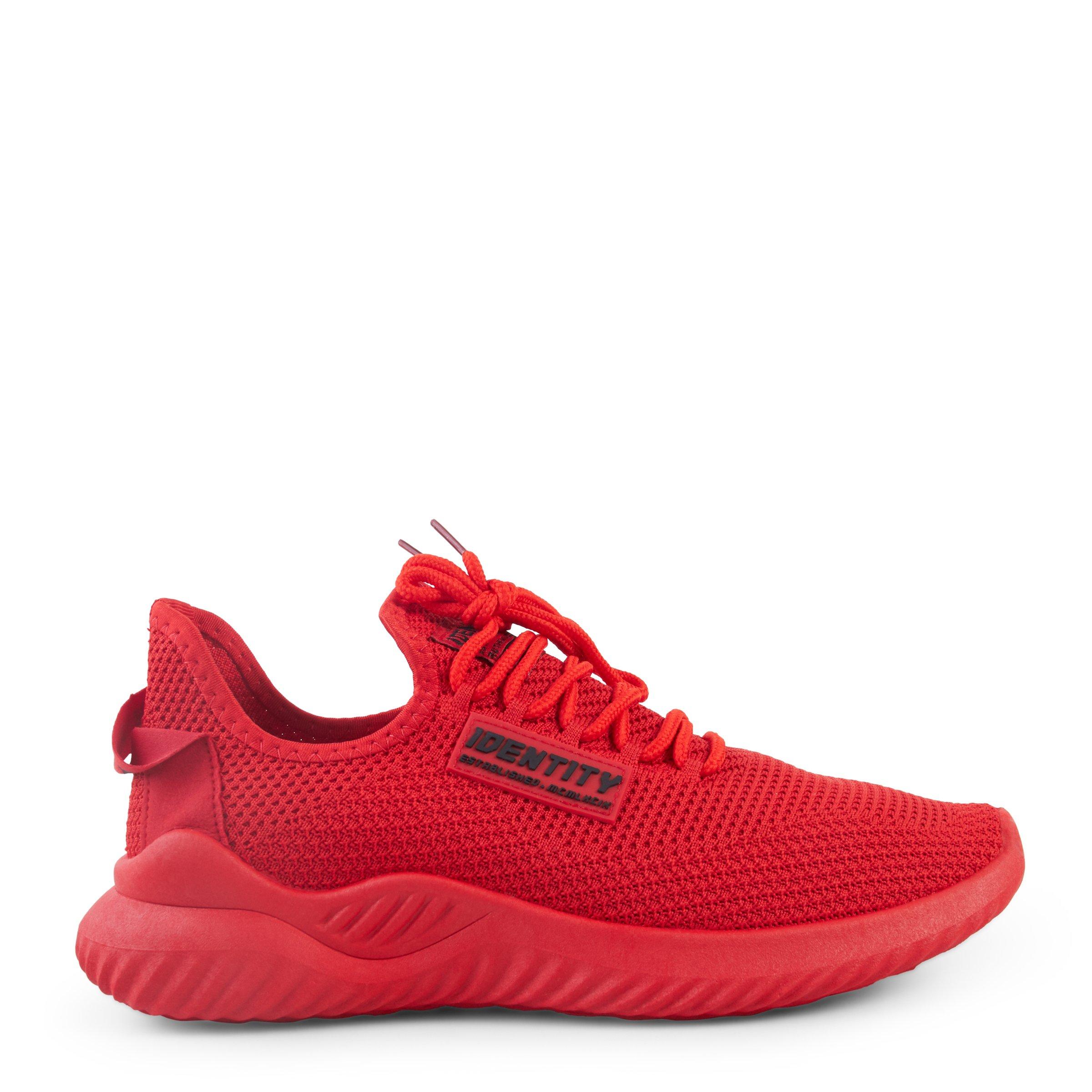 Red sneakers discount