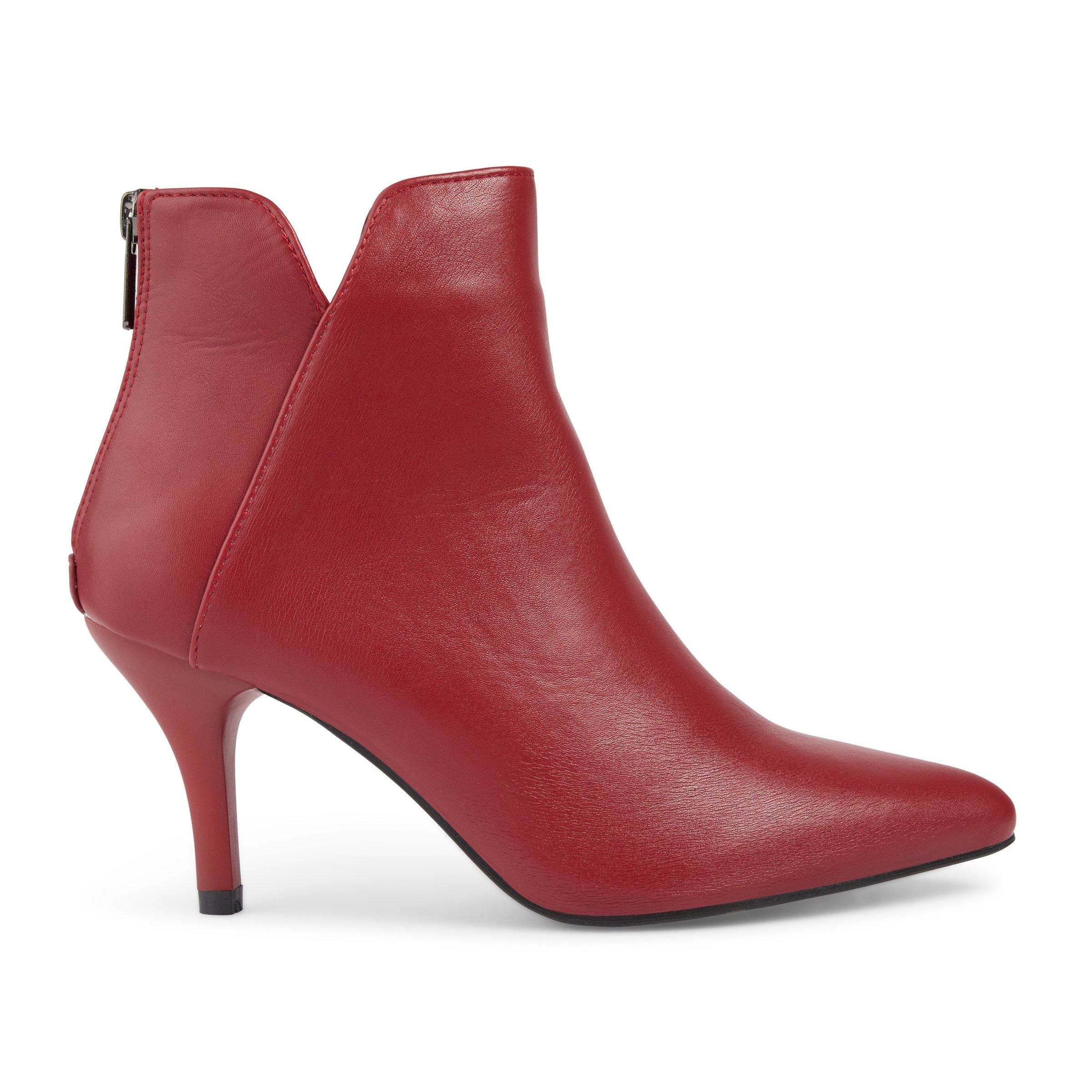 Women's red hot sale ankle booties