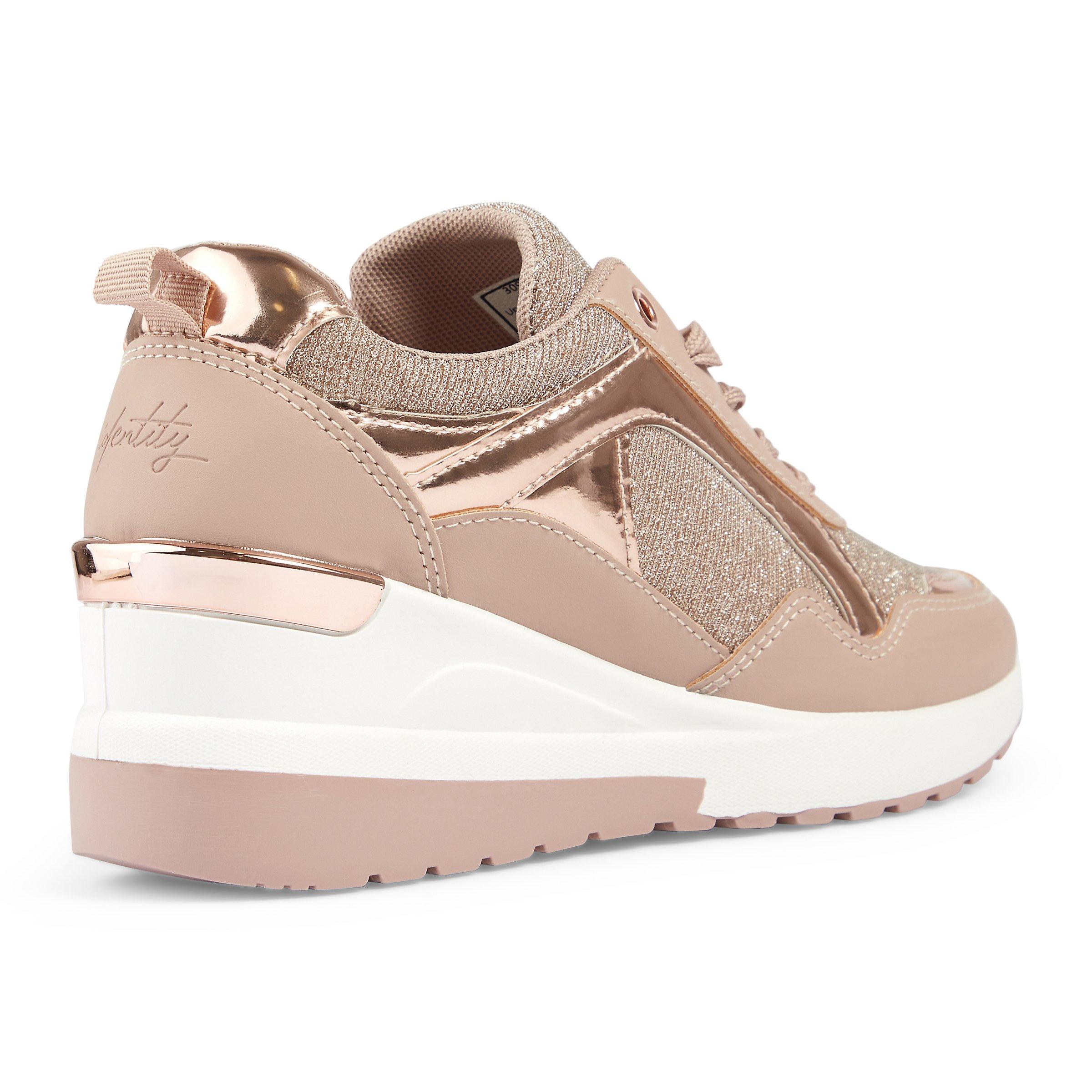 Pink wedge sneakers shop