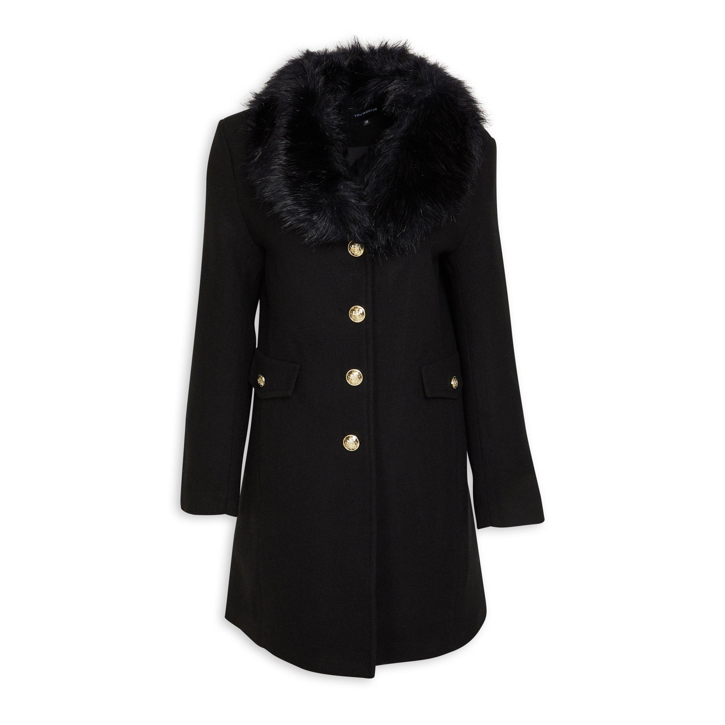 Pea coat 2025 with fur