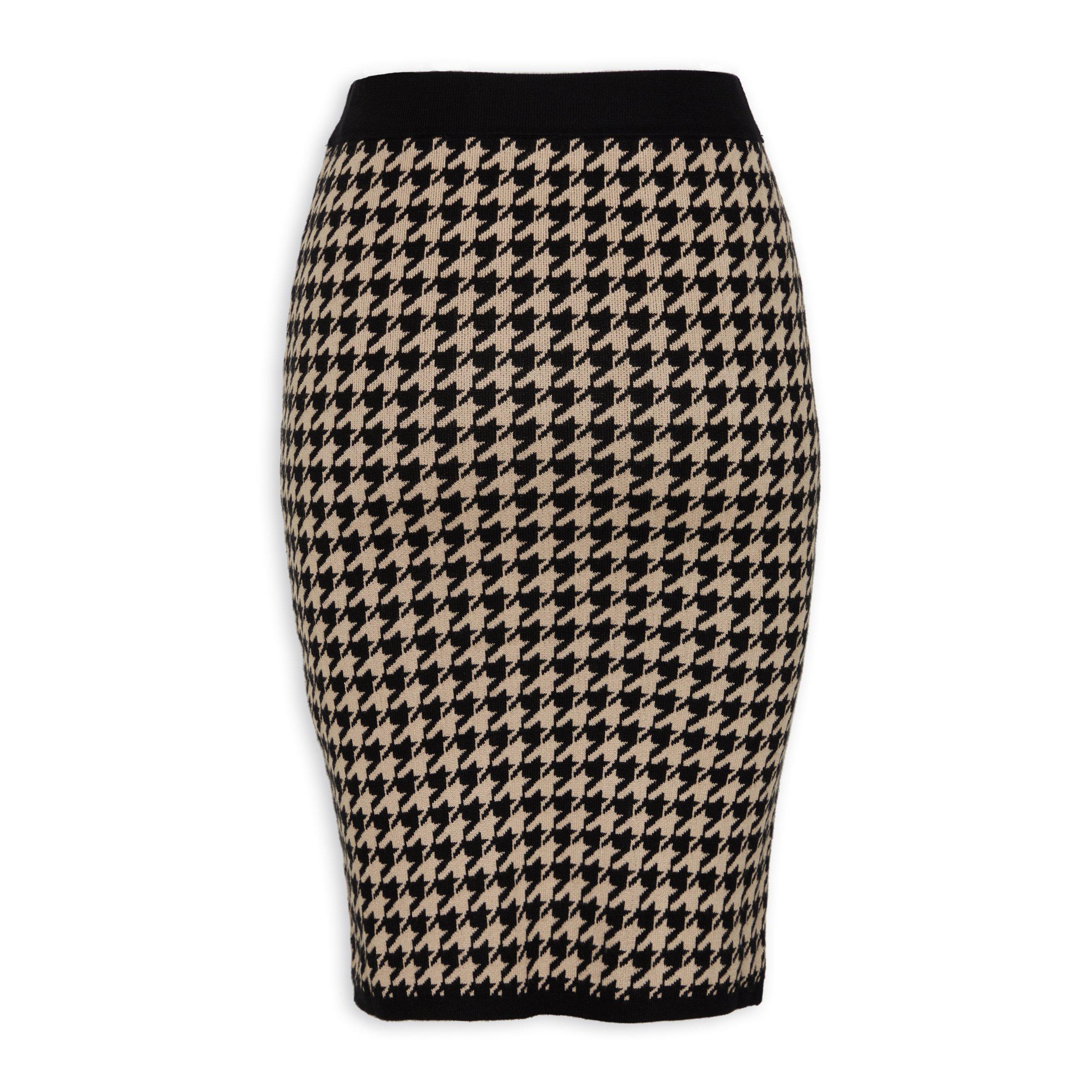 Bodycon hotsell houndstooth skirt