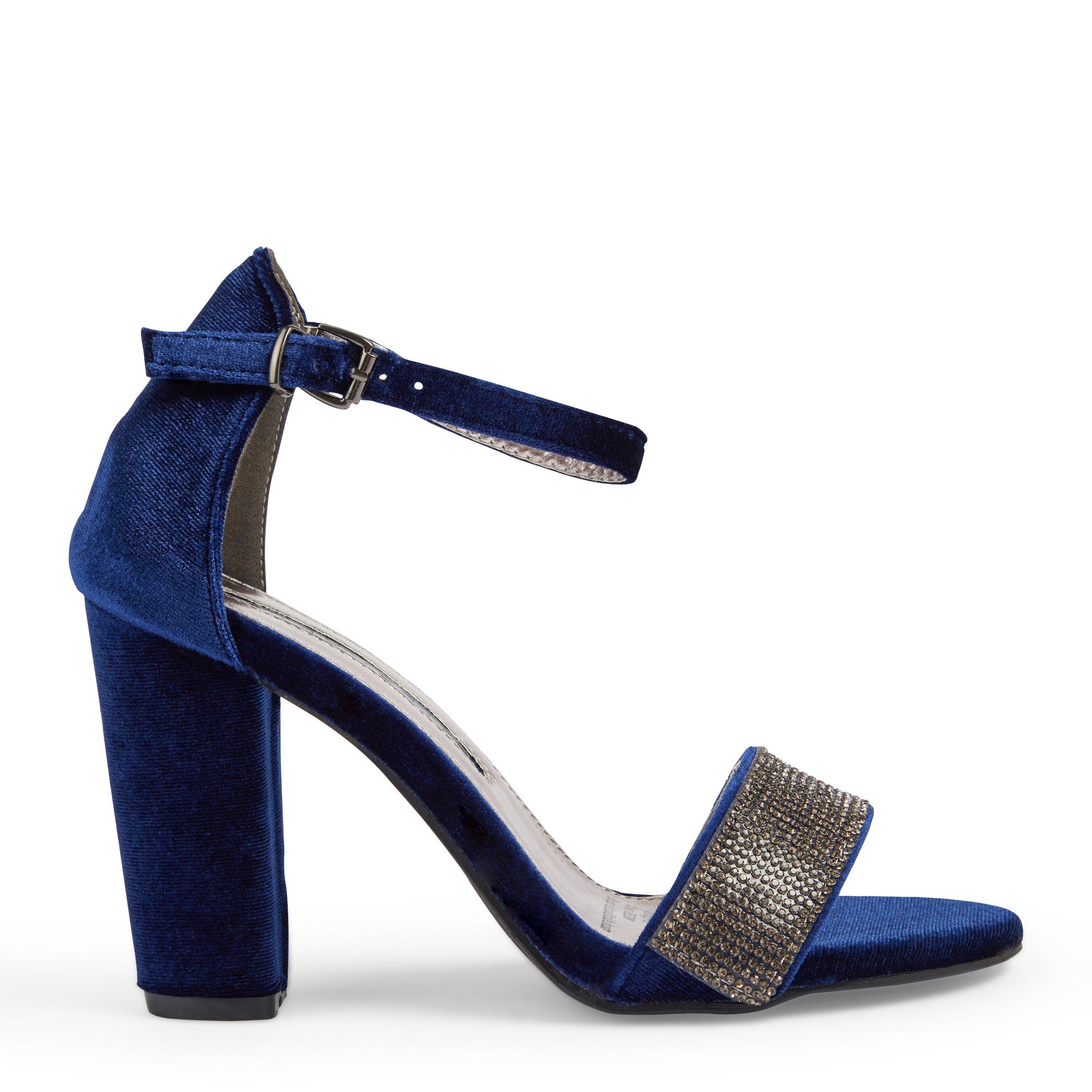 Navy blue hotsell embellished heels