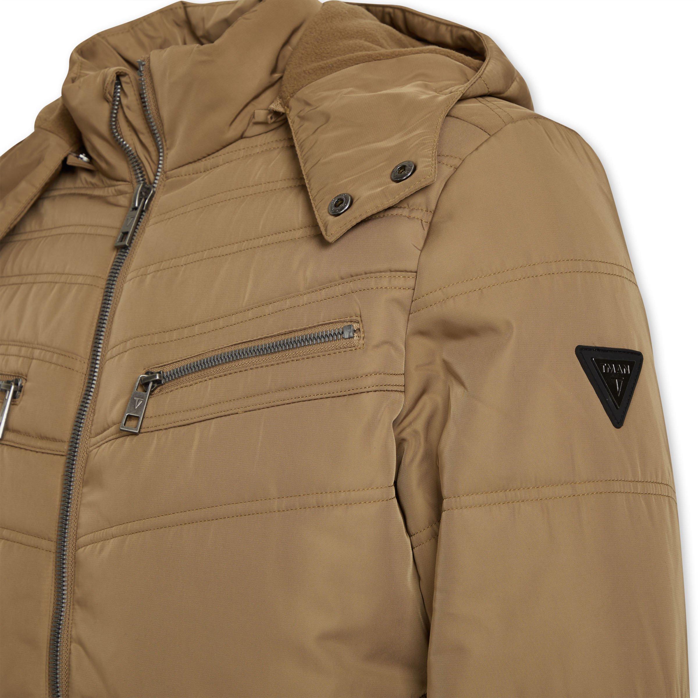 Taupe Hooded Puffer Jacket 3091017 Truworths Man