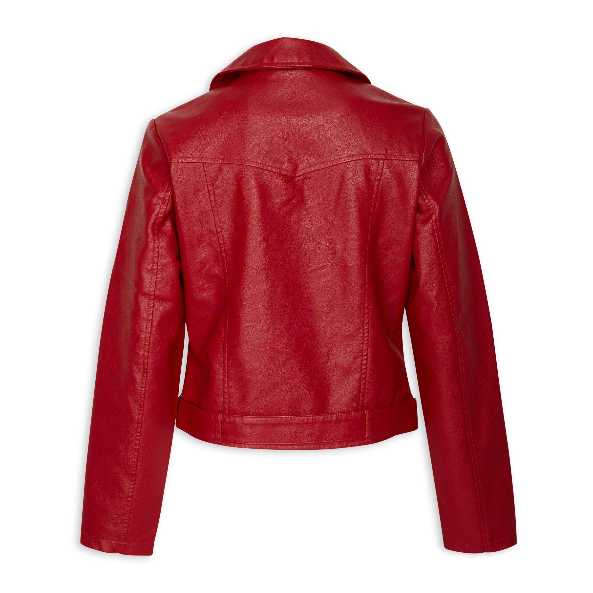 Oasis red hotsell leather jacket