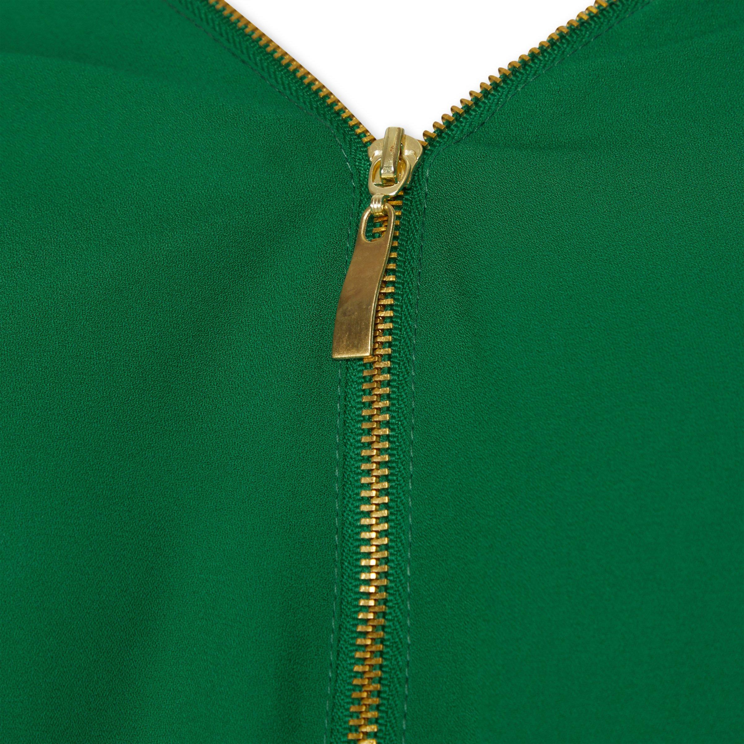 Green Zip Blouse (3091135) | Identity