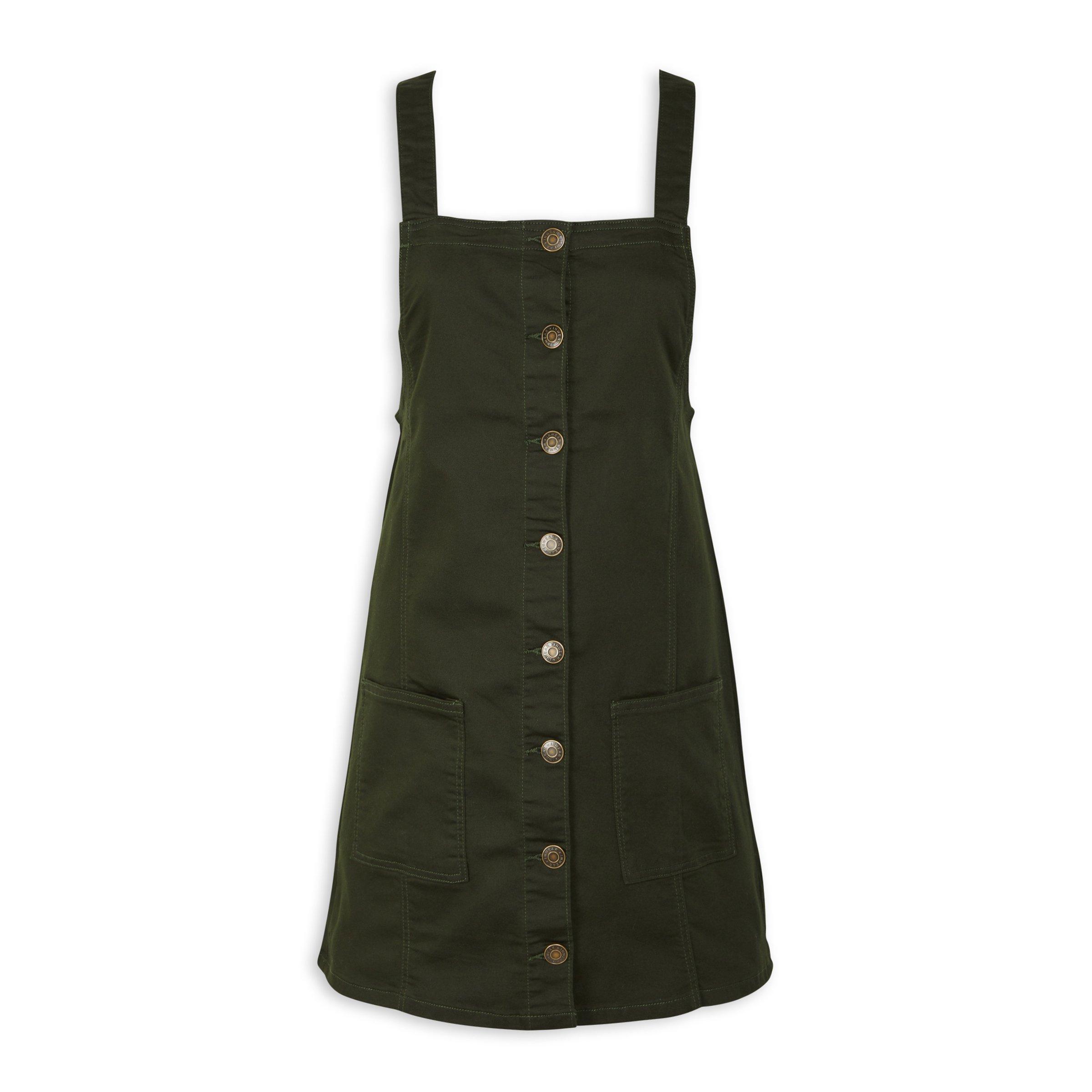 Army green hot sale overall dress