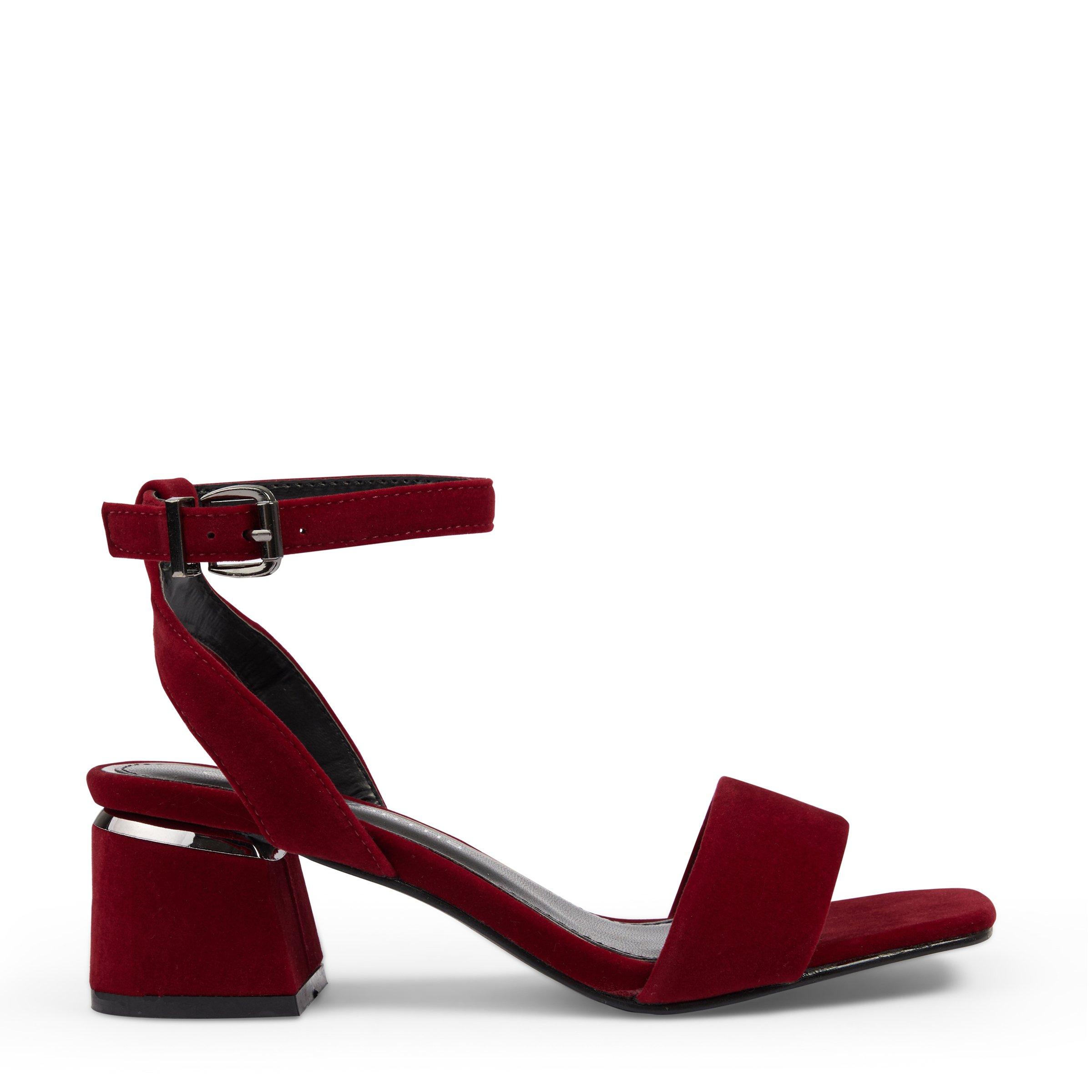 Red hot sale block sandals