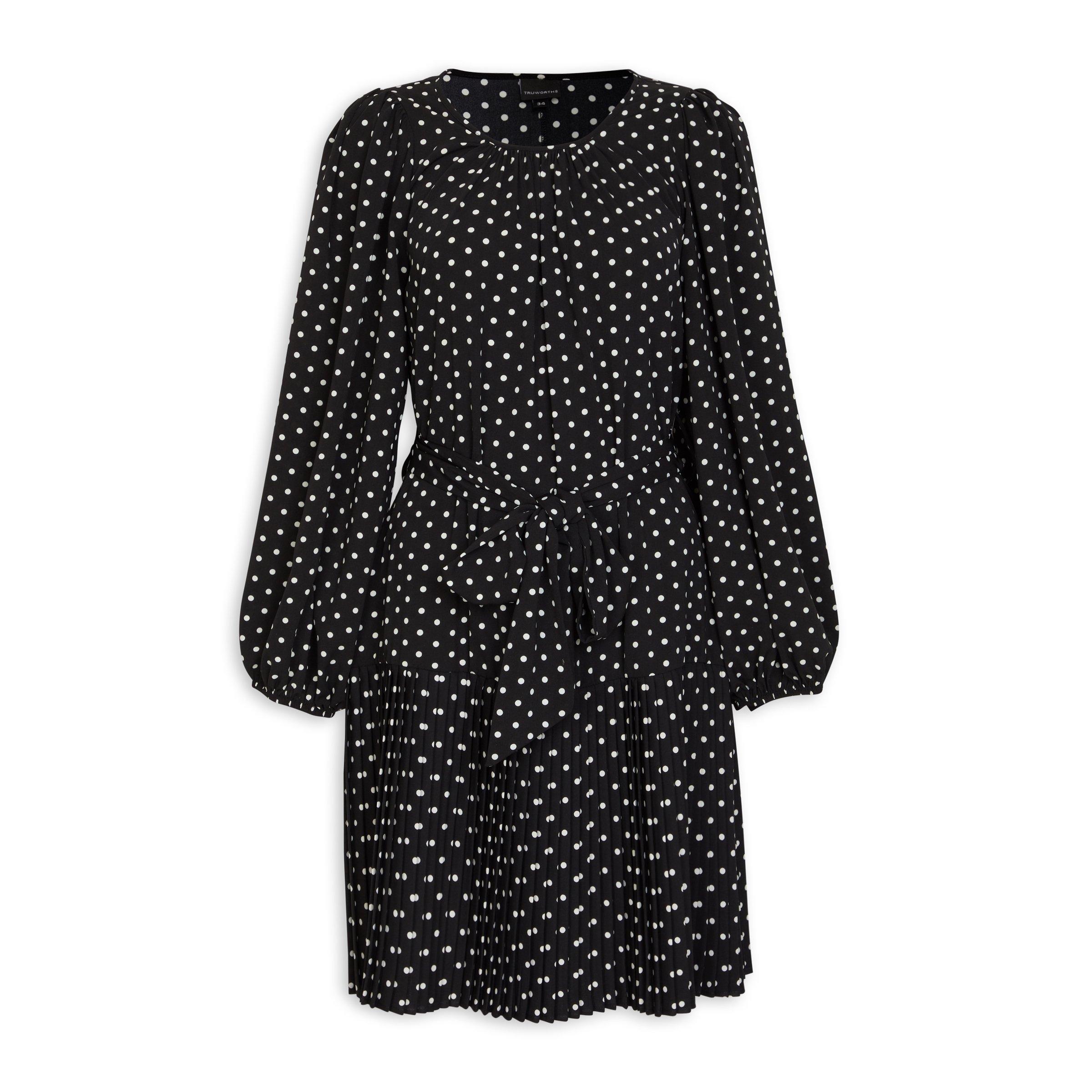 Oasis black hotsell spot dress