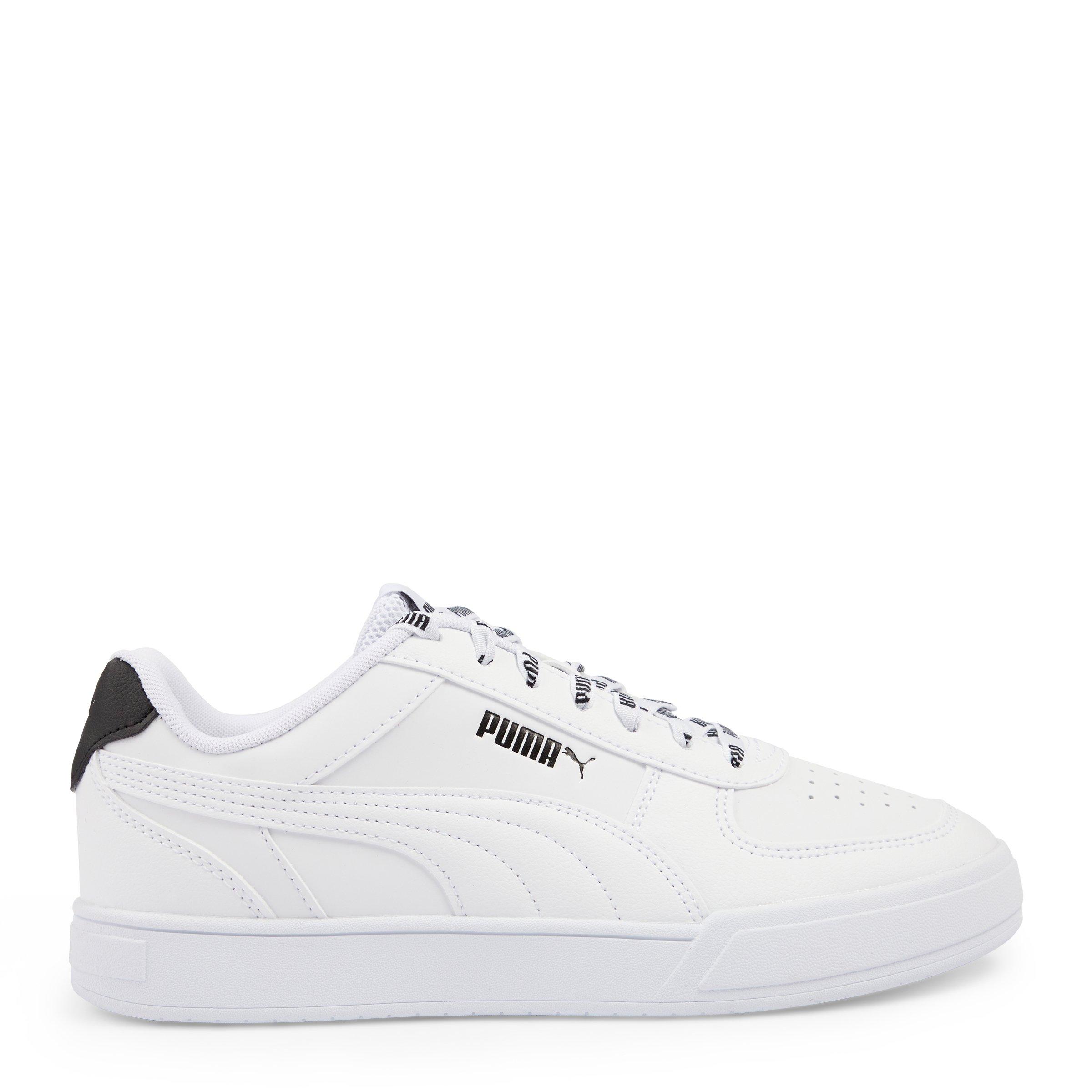 White hot sale leather pumas