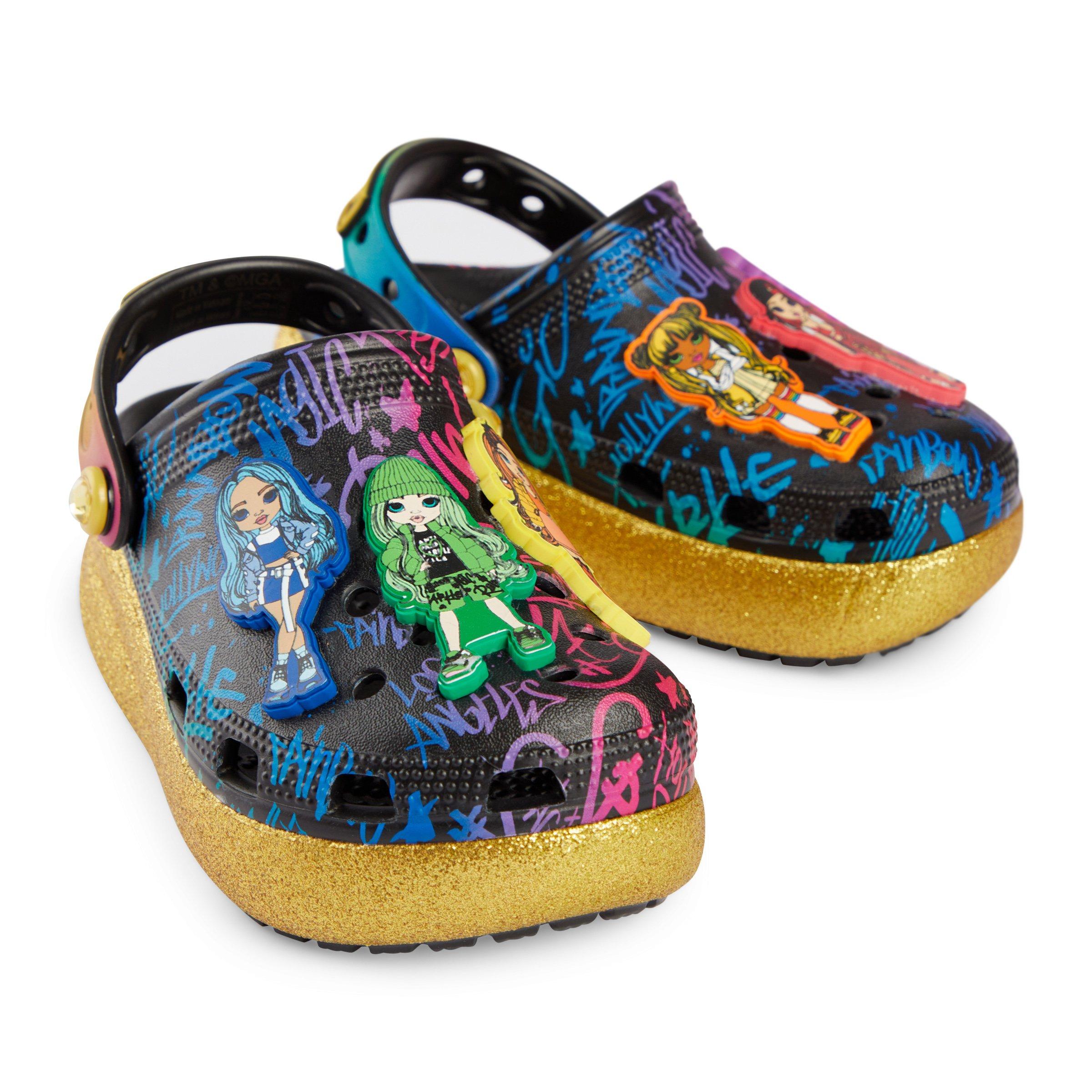 Kids rainbow online crocs