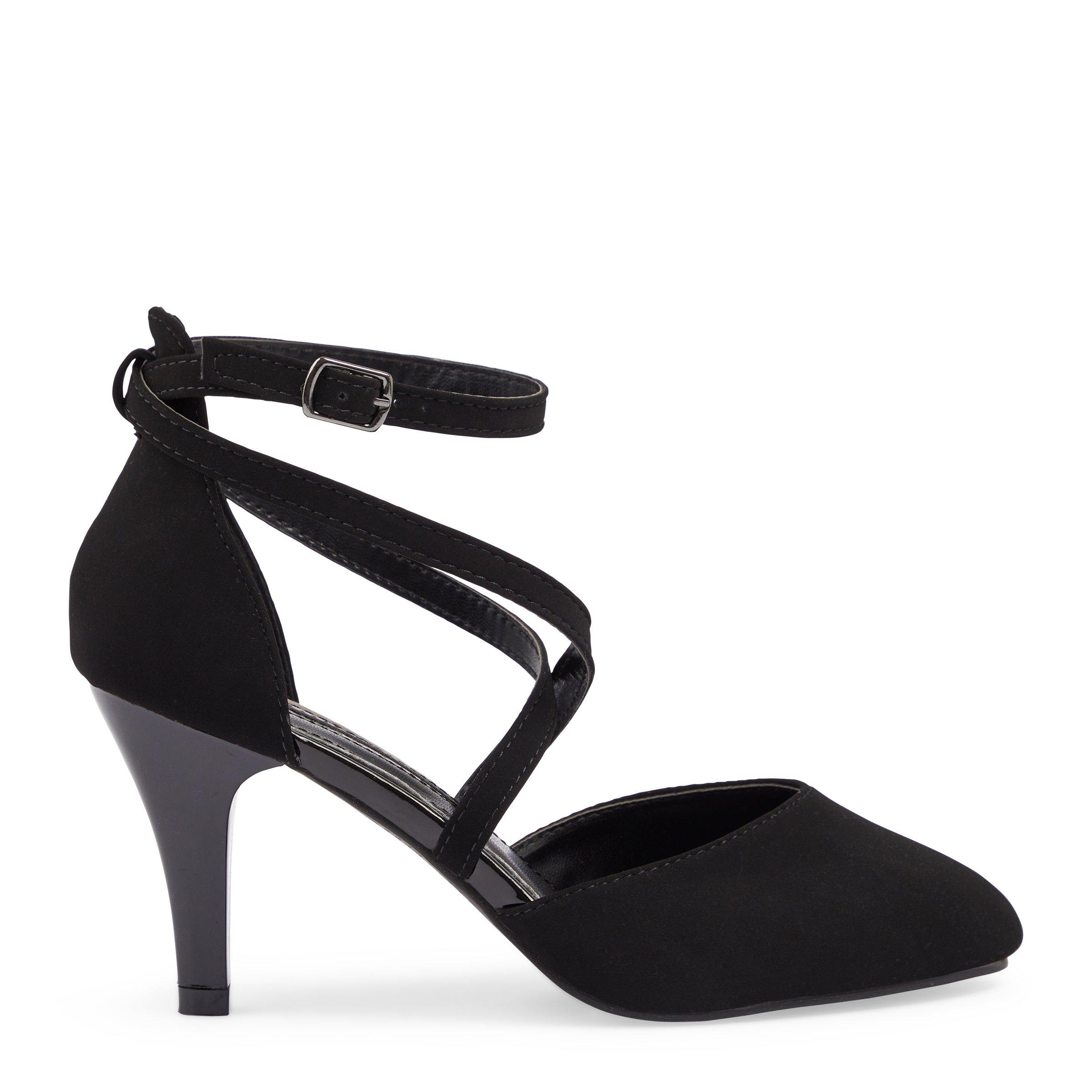 Black ankle strap outlet shoes