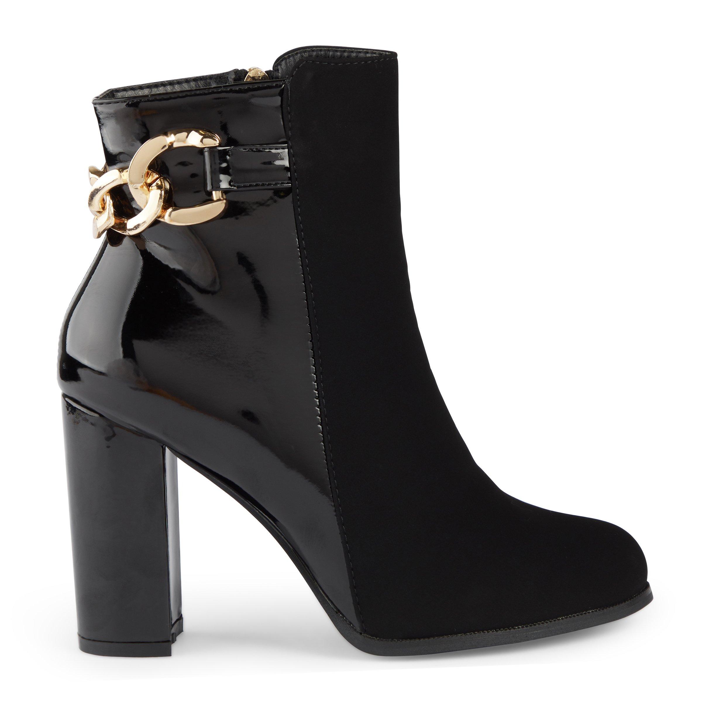 Ankle boots best sale with chain detail