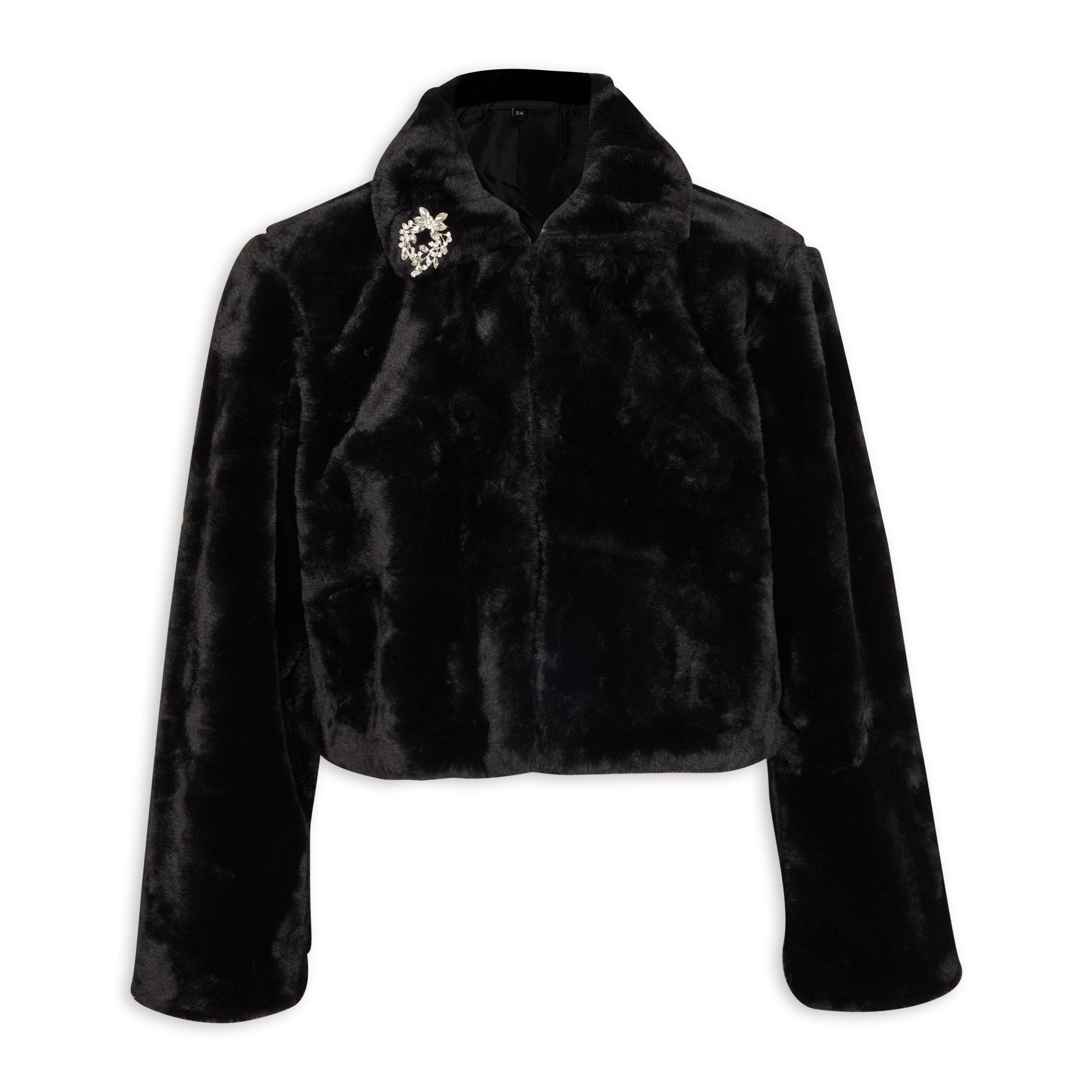 Black fur outlet bolero