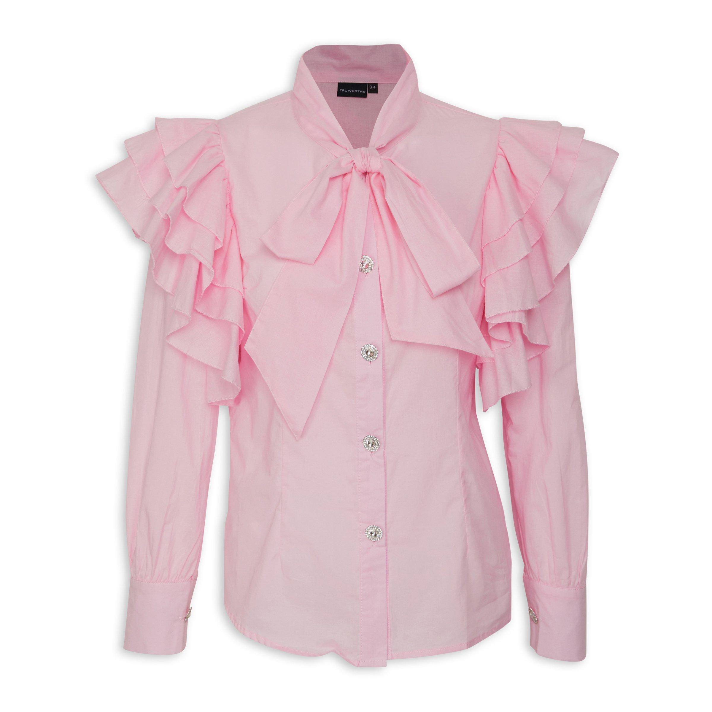 Pink Ruffle Shirt