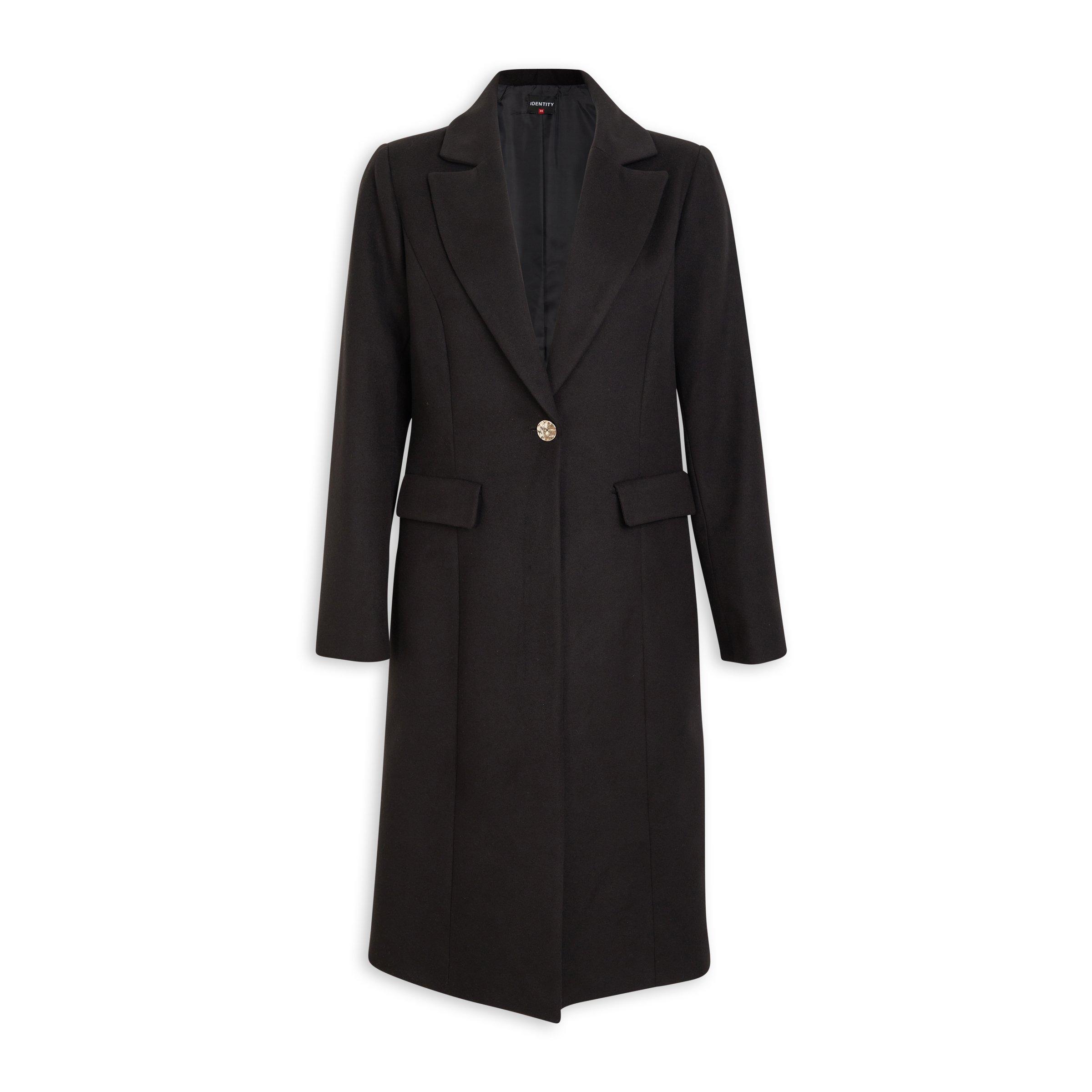 Black Melton Coat 3092164 Identity