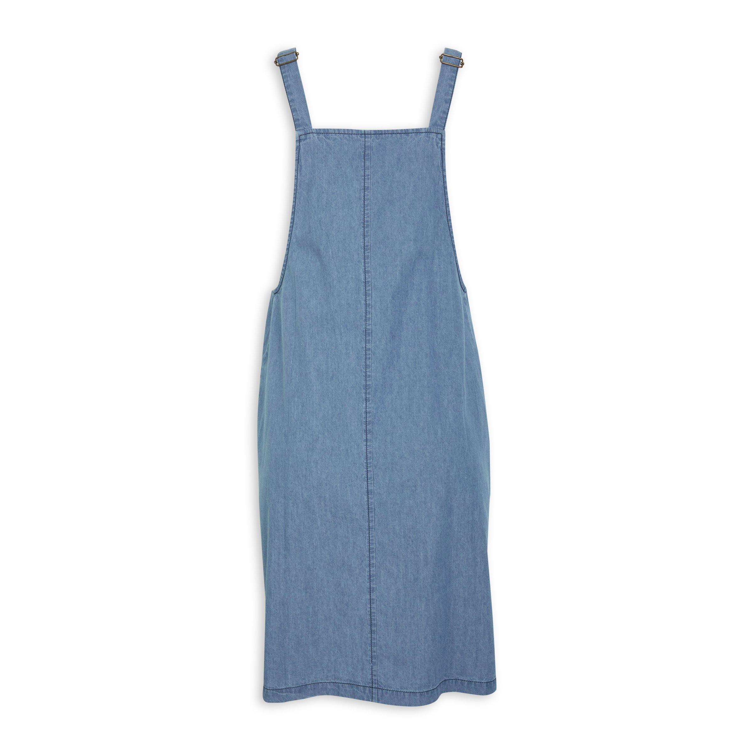 Denim Dungaree Pinafore Dress