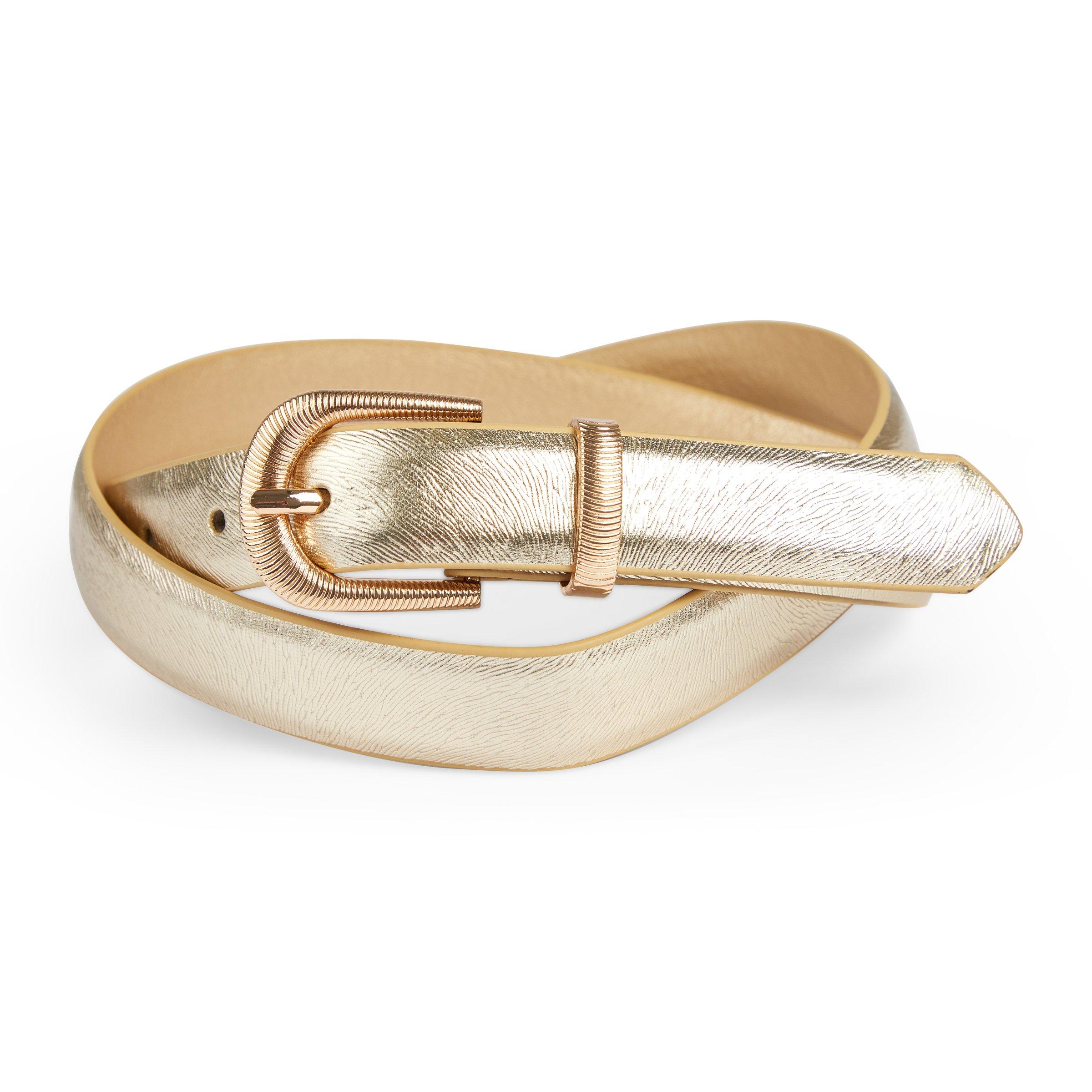 Gold thin belt best sale