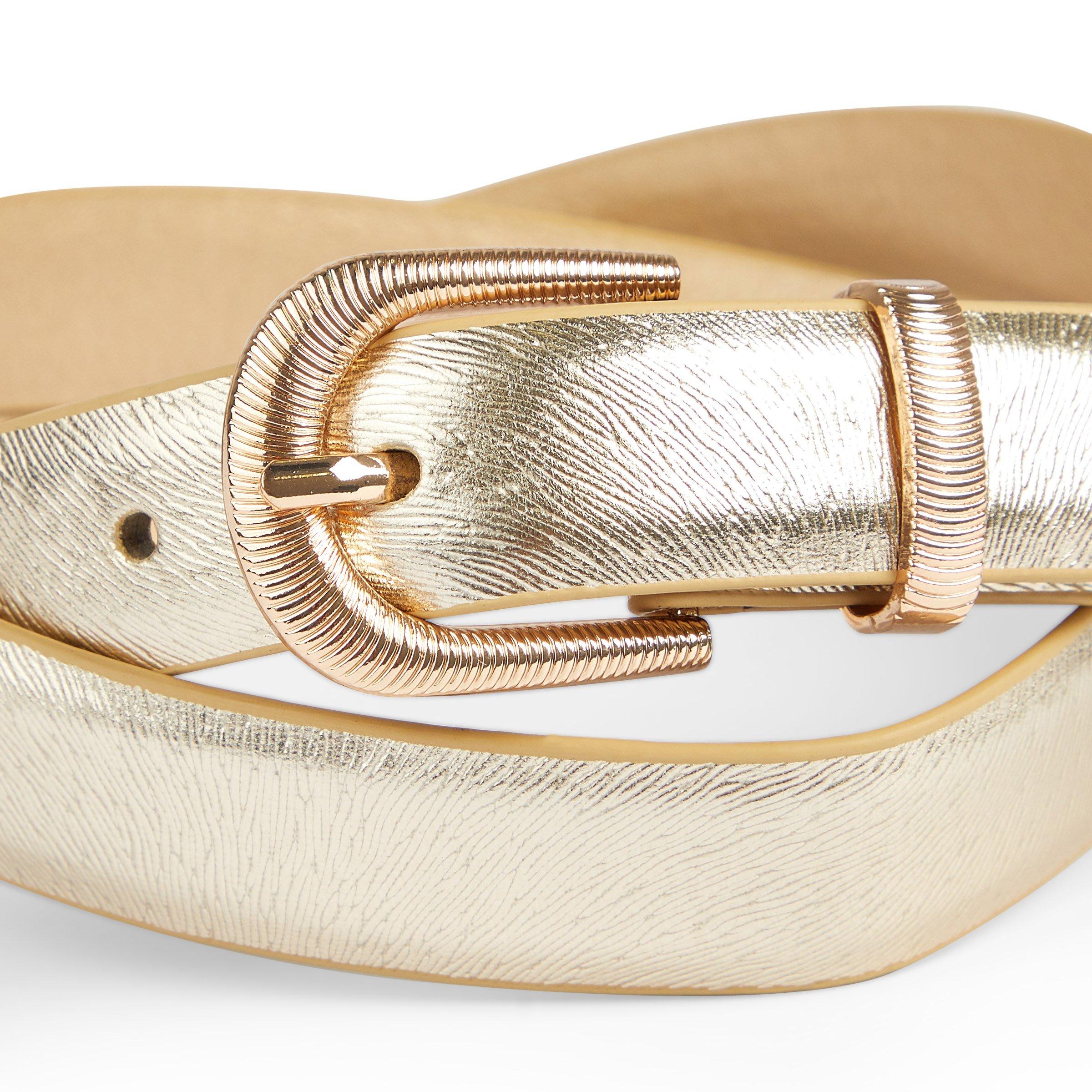 Narrow on sale gold belt