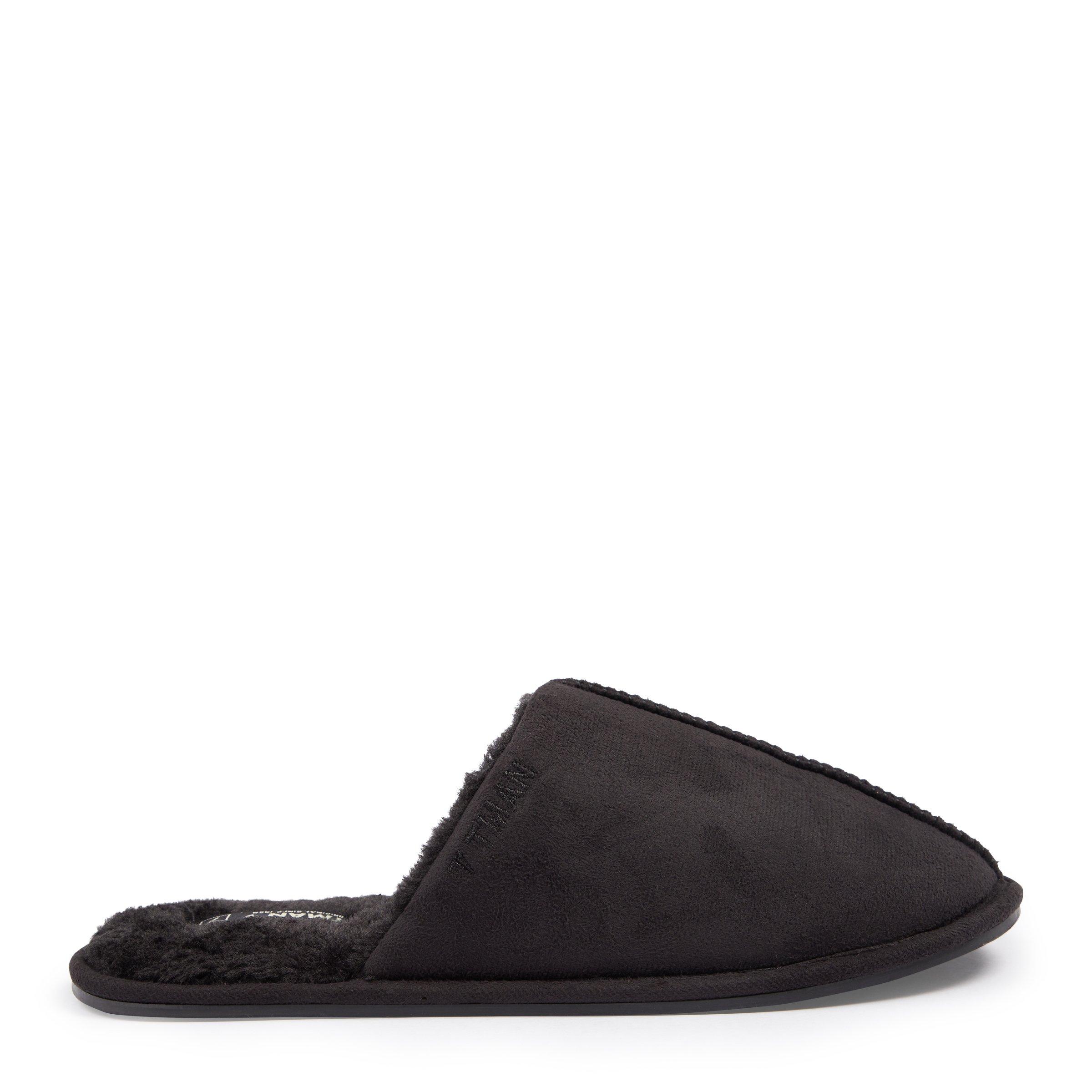 Black mule best sale slippers women's